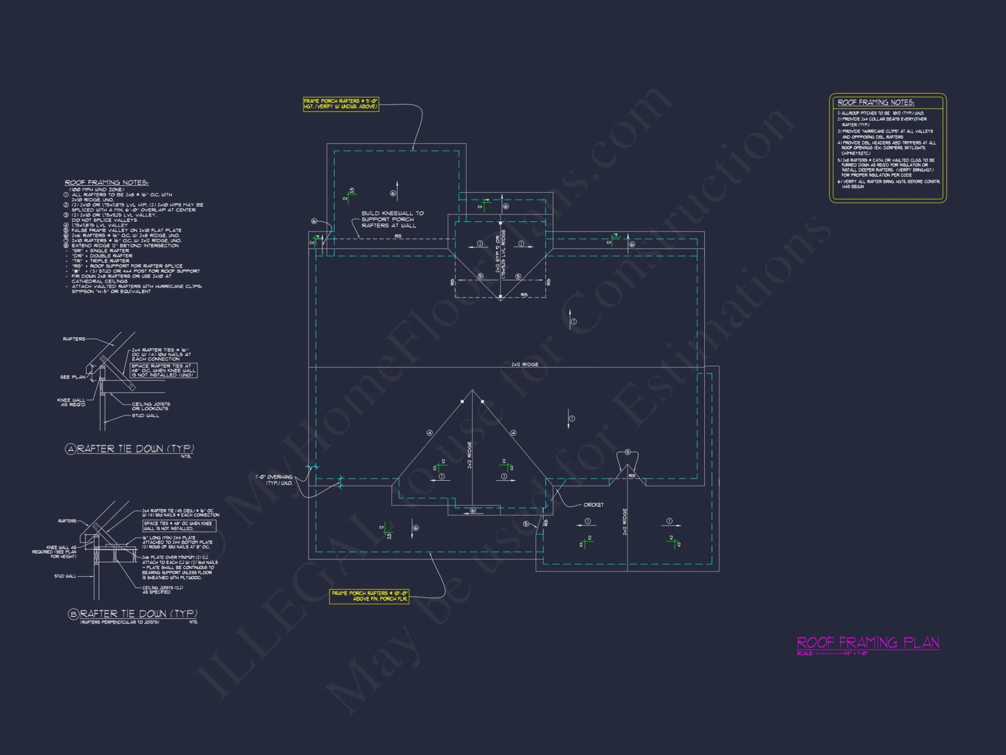 Modern house Floor Plan with 5 Bedrooms, Blueprint & Designs