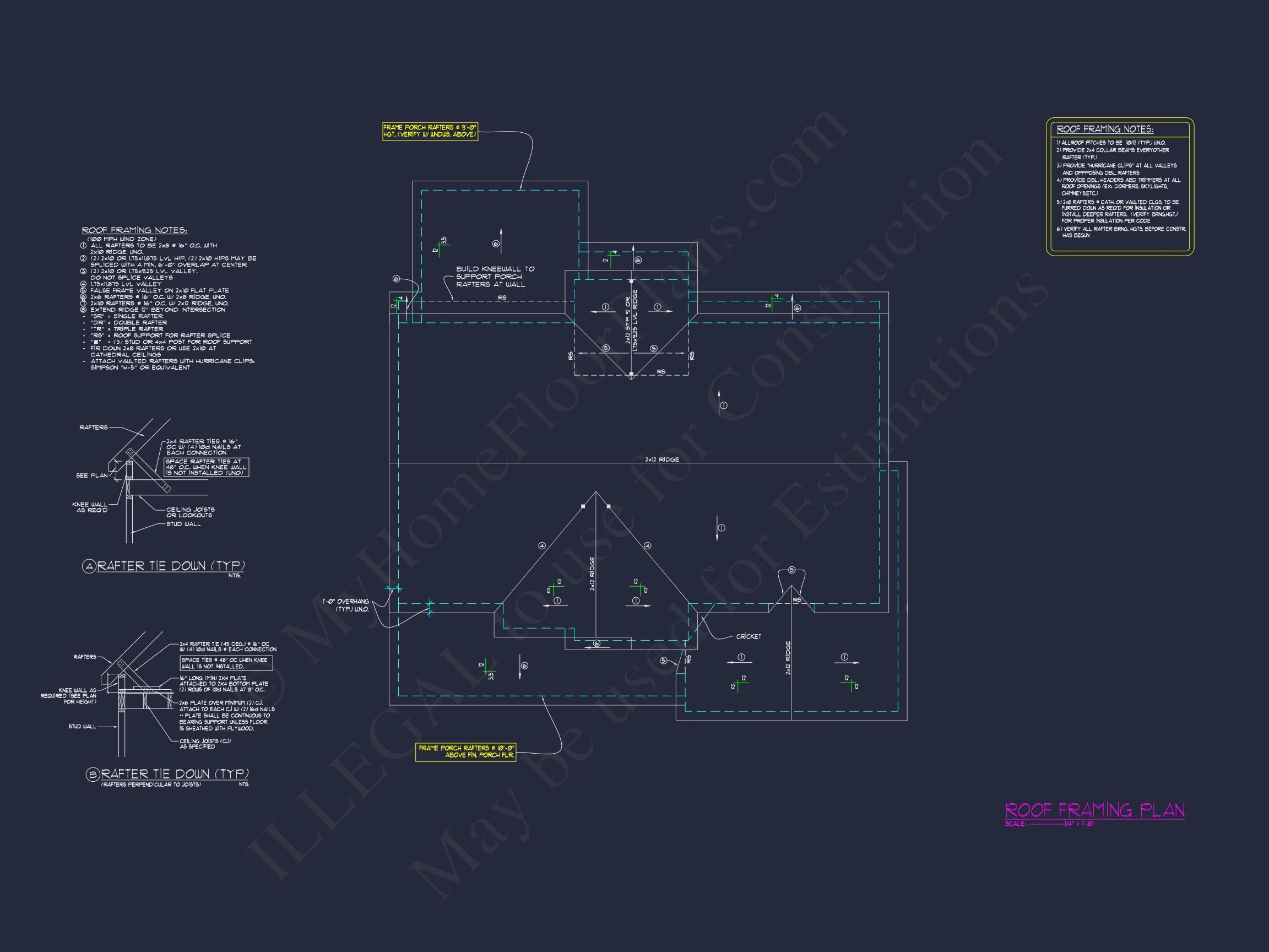 Modern house Floor Plan with 5 Bedrooms, Blueprint & Designs