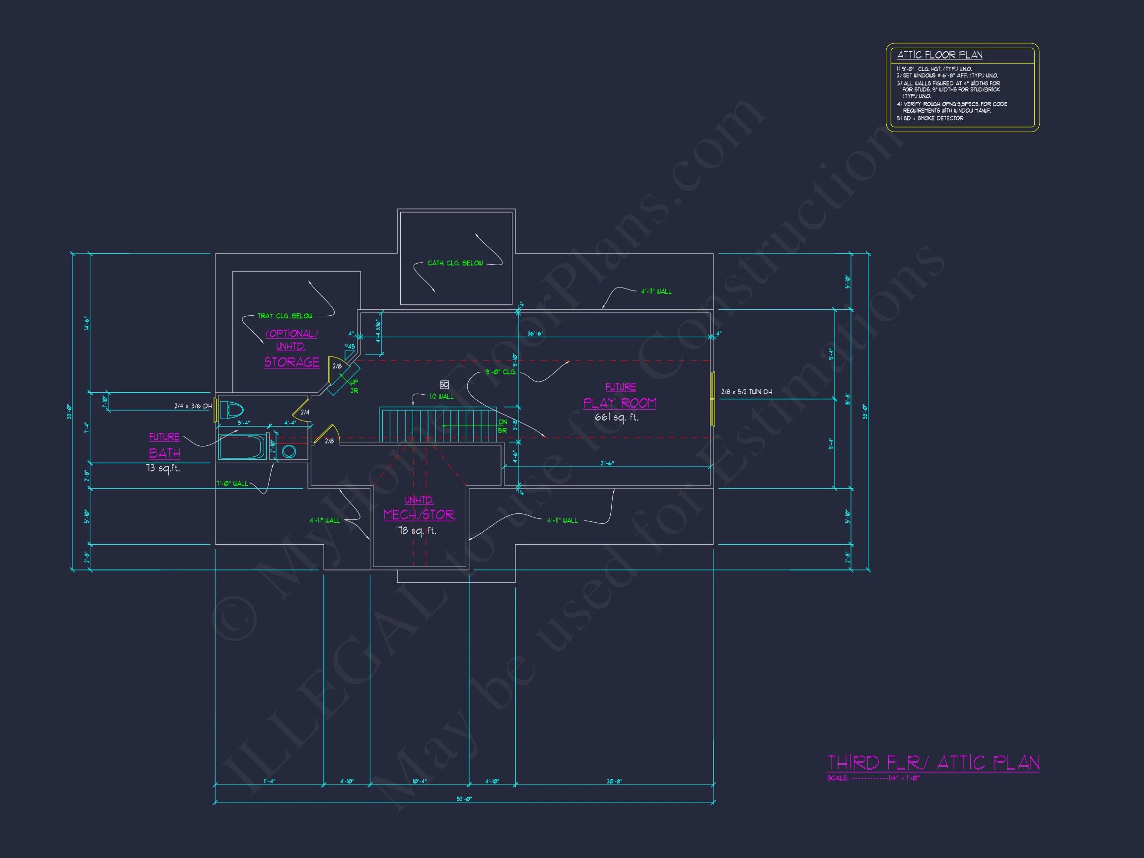 Modern house Floor Plan with 5 Bedrooms, Blueprint & Designs
