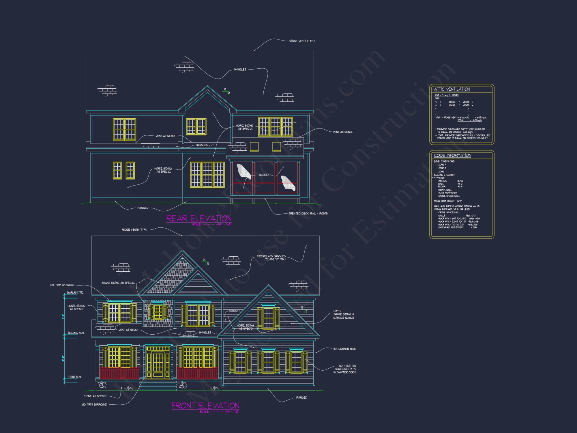 Modern house Floor Plan with 5 Bedrooms, Blueprint & Designs