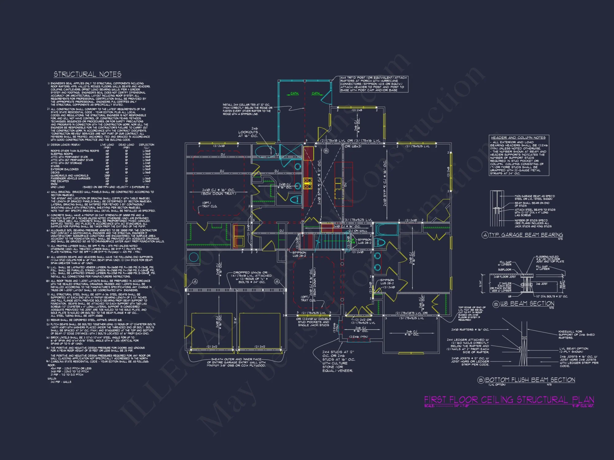 Modern Suburban house Floor Plan & Blueprint with CAD Designs