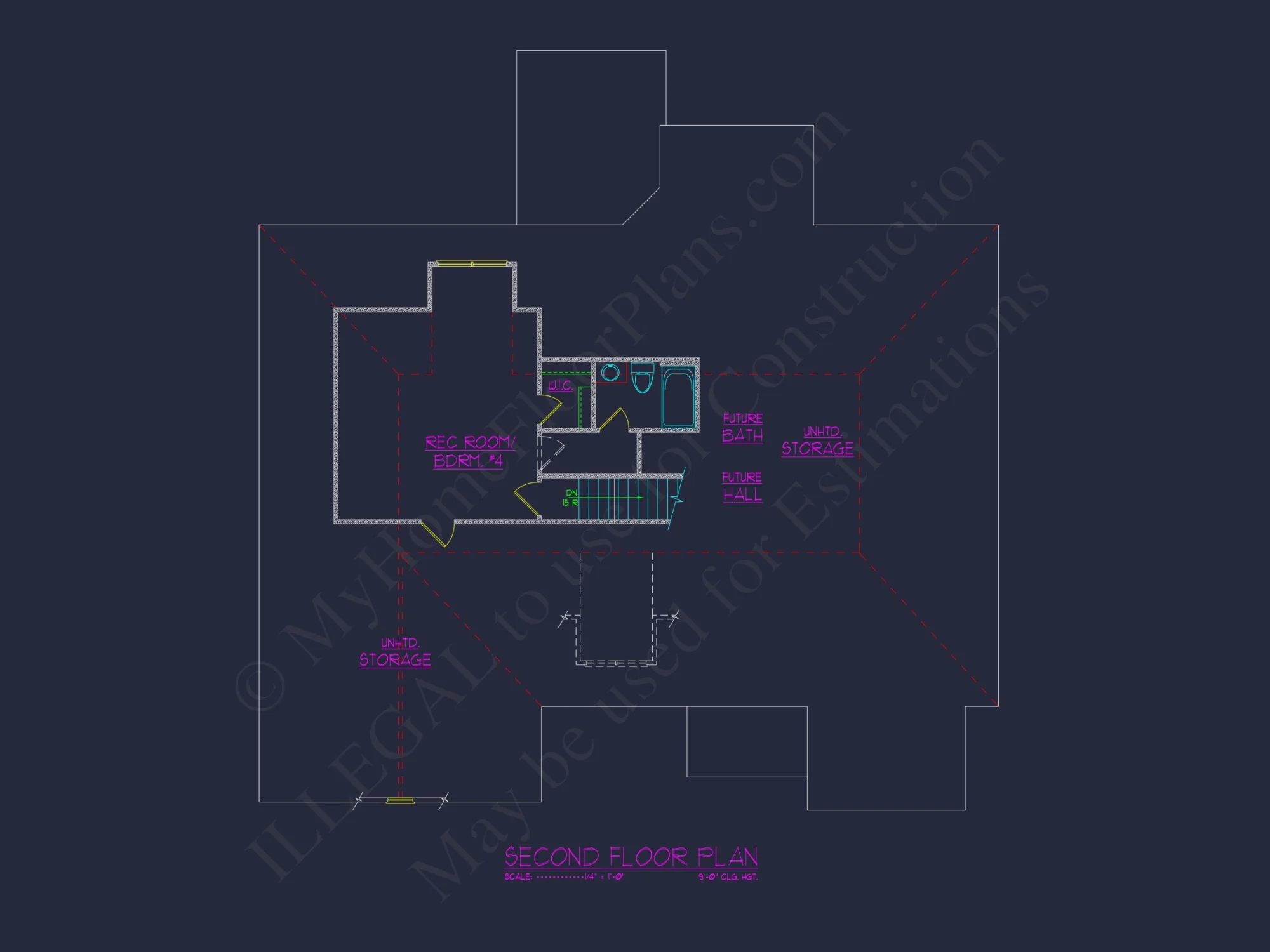 Modern Suburban house Floor Plan & Blueprint with CAD Designs