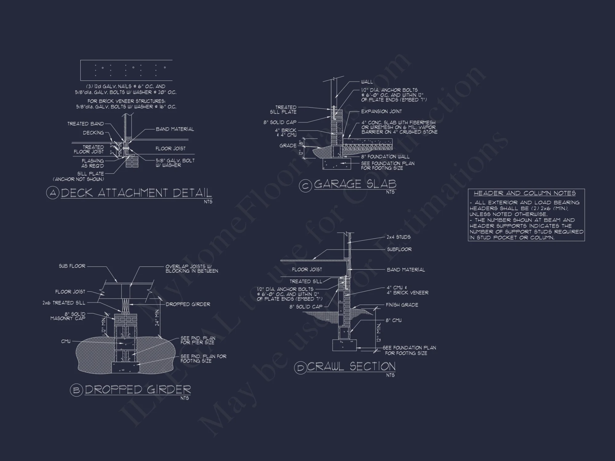 Elegant house Plan: 2-Story Colonial Floor Design with CAD