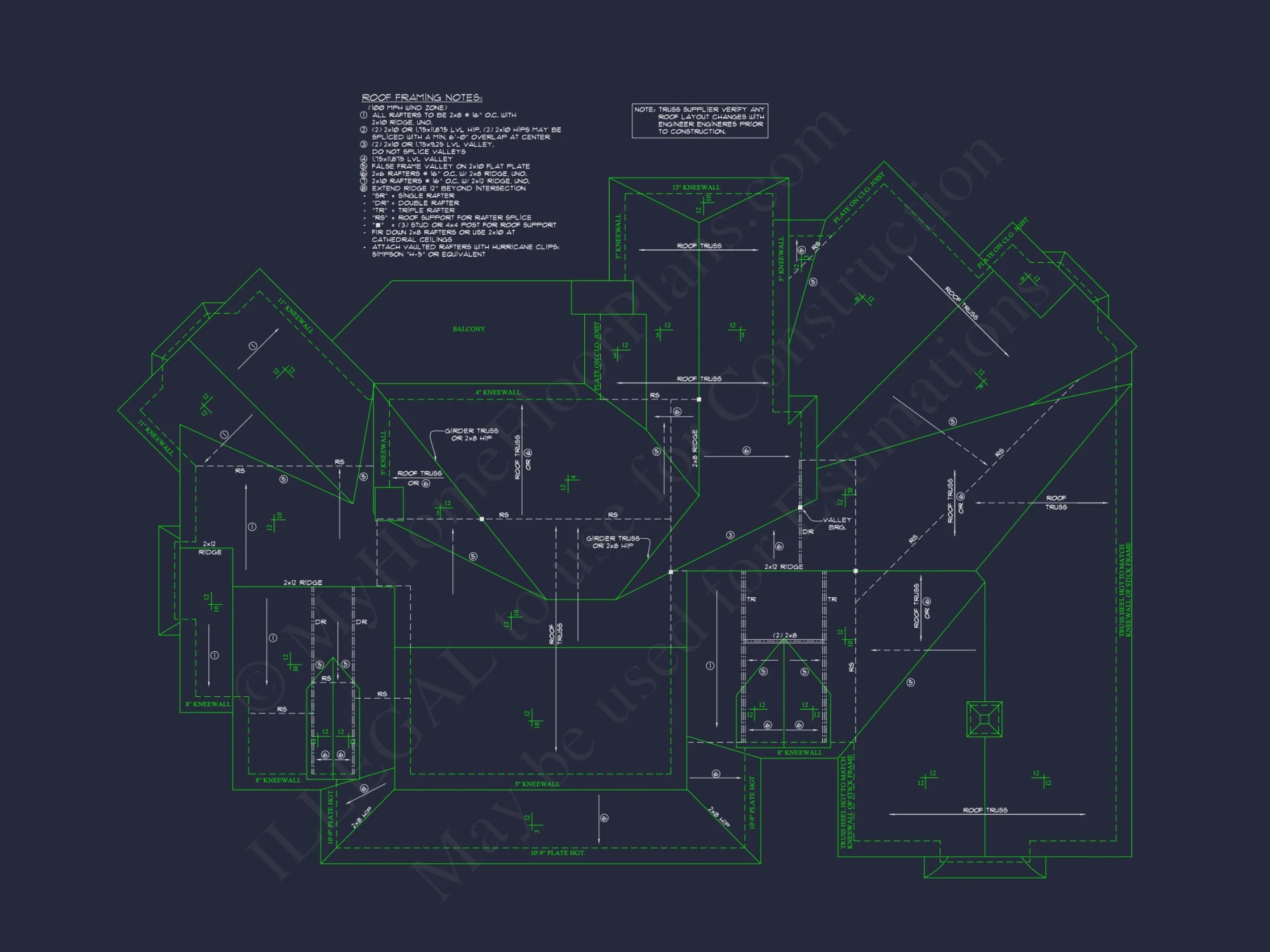 Elegant house Plan: 2-Story Colonial Floor Design with CAD