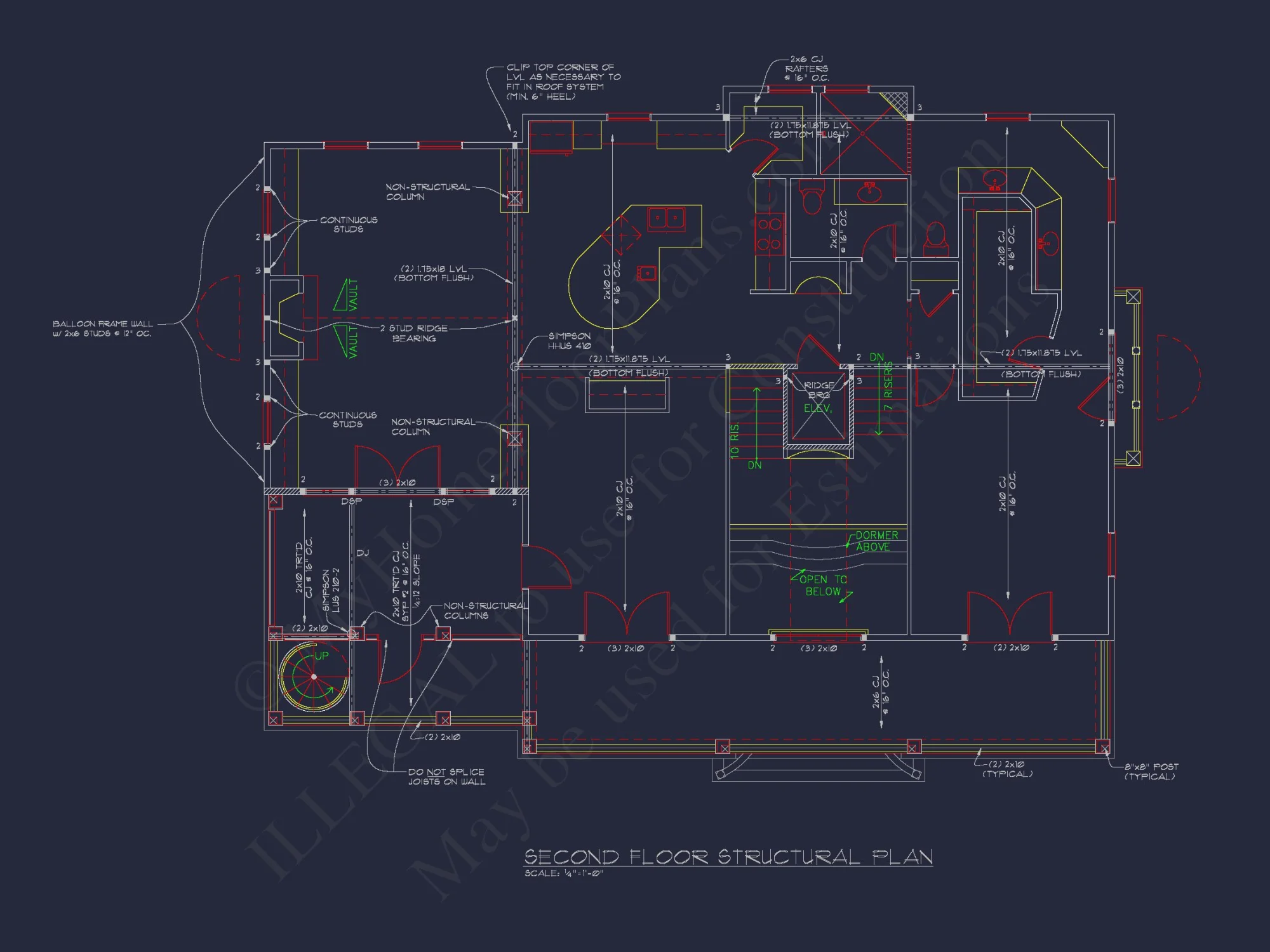 Beach house Plan w/4 Beds, Elevator & Garage: Floor Plans & Blueprints