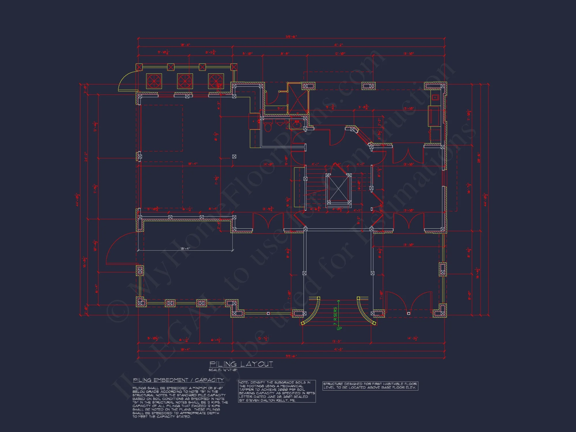 Beach house Plan w/4 Beds, Elevator & Garage: Floor Plans & Blueprints