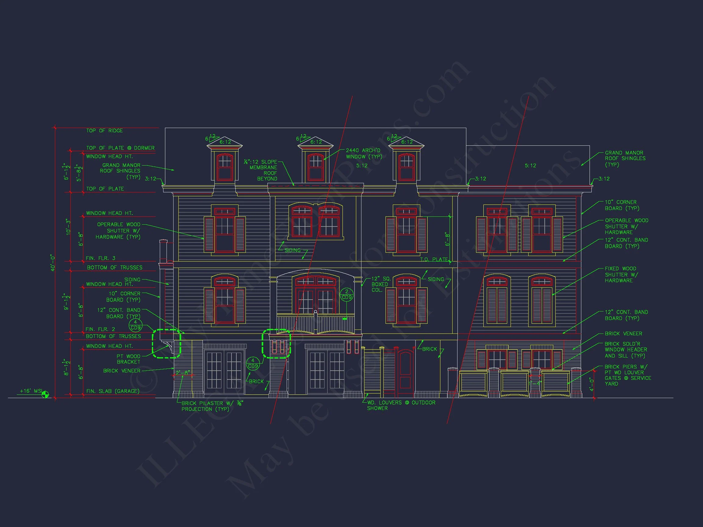 Beach house Plan w/4 Beds, Elevator & Garage: Floor Plans & Blueprints
