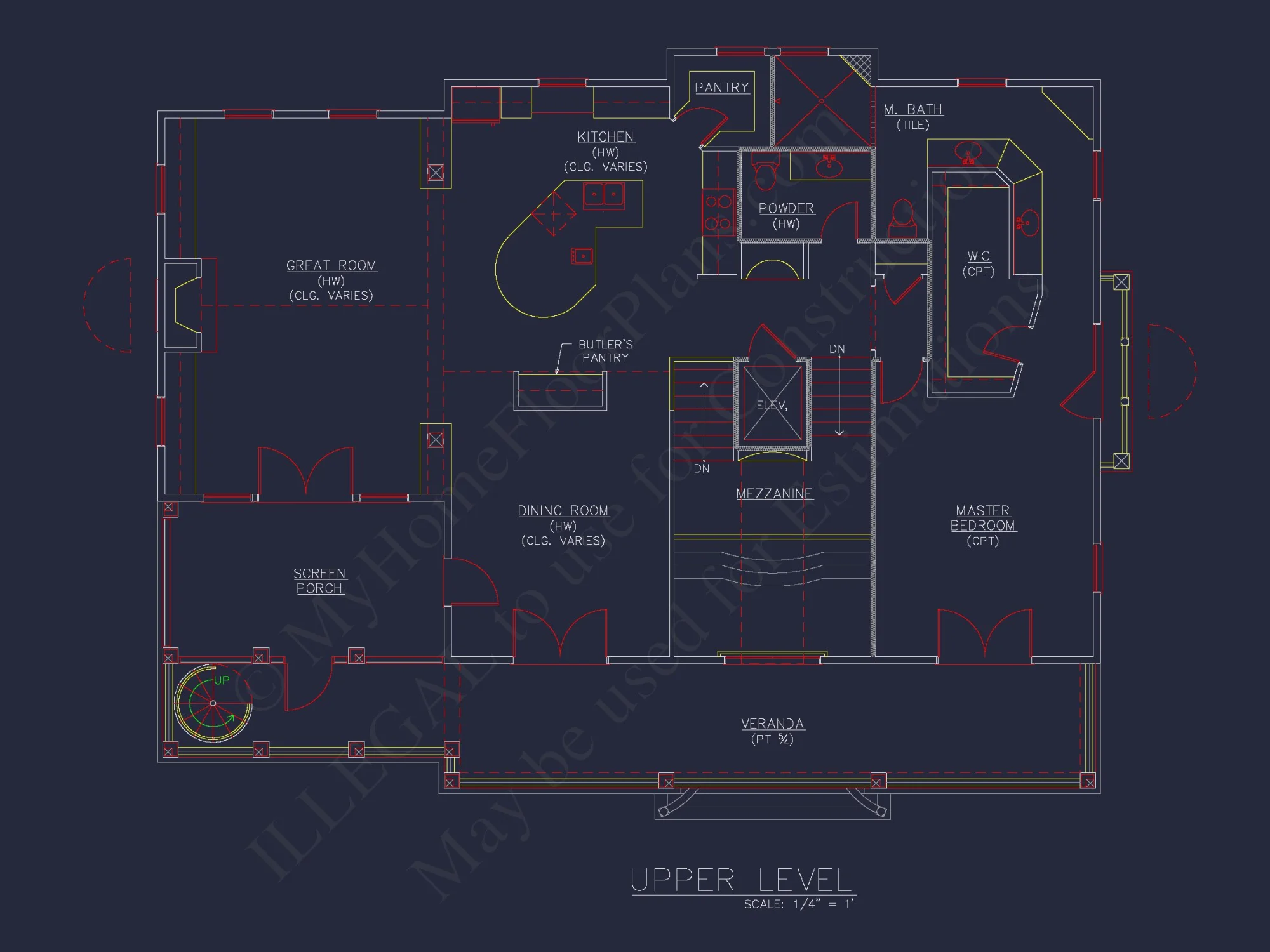 Beach house Plan w/4 Beds, Elevator & Garage: Floor Plans & Blueprints