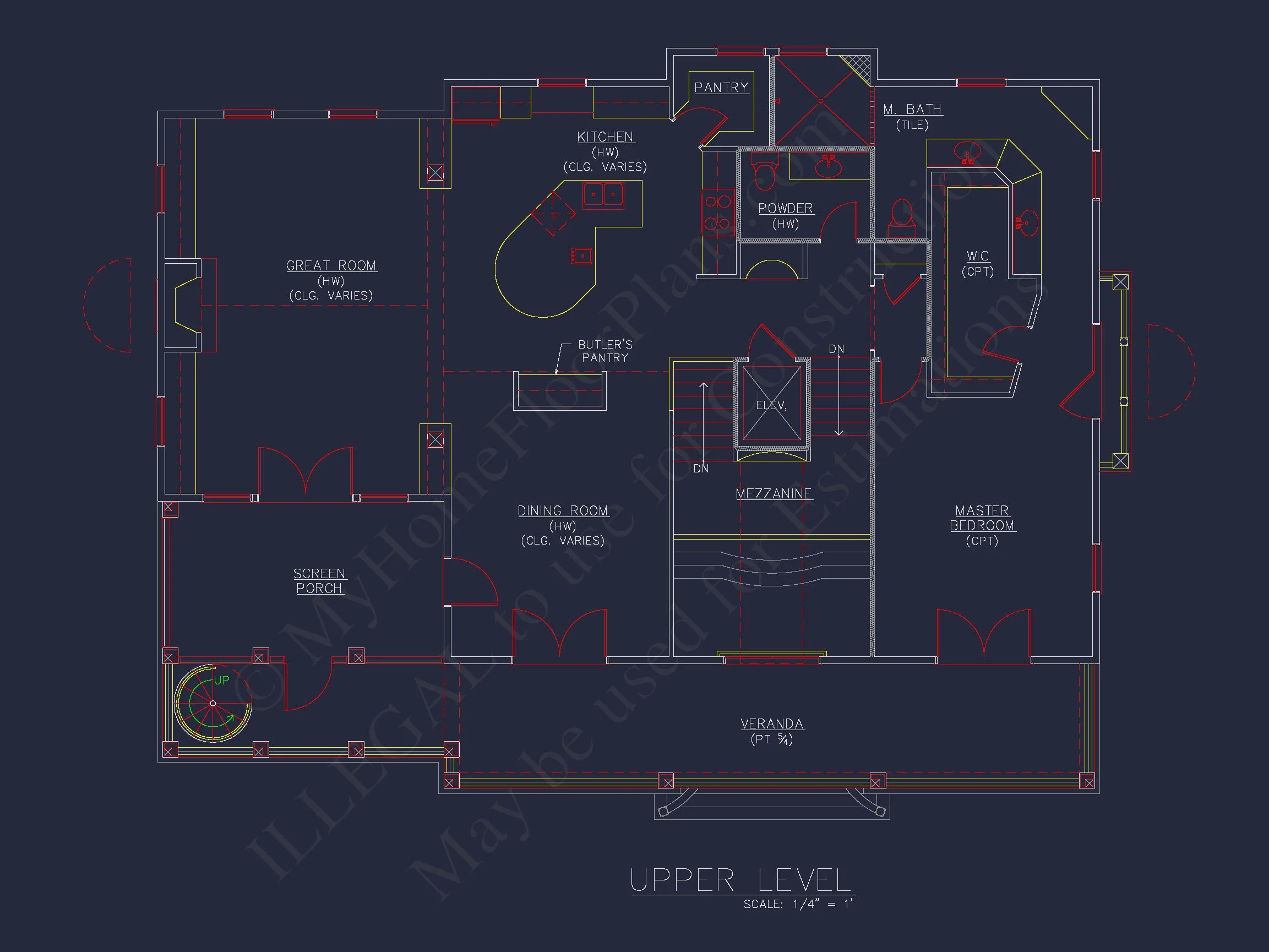 Beach house Plan w/4 Beds, Elevator & Garage: Floor Plans & Blueprints