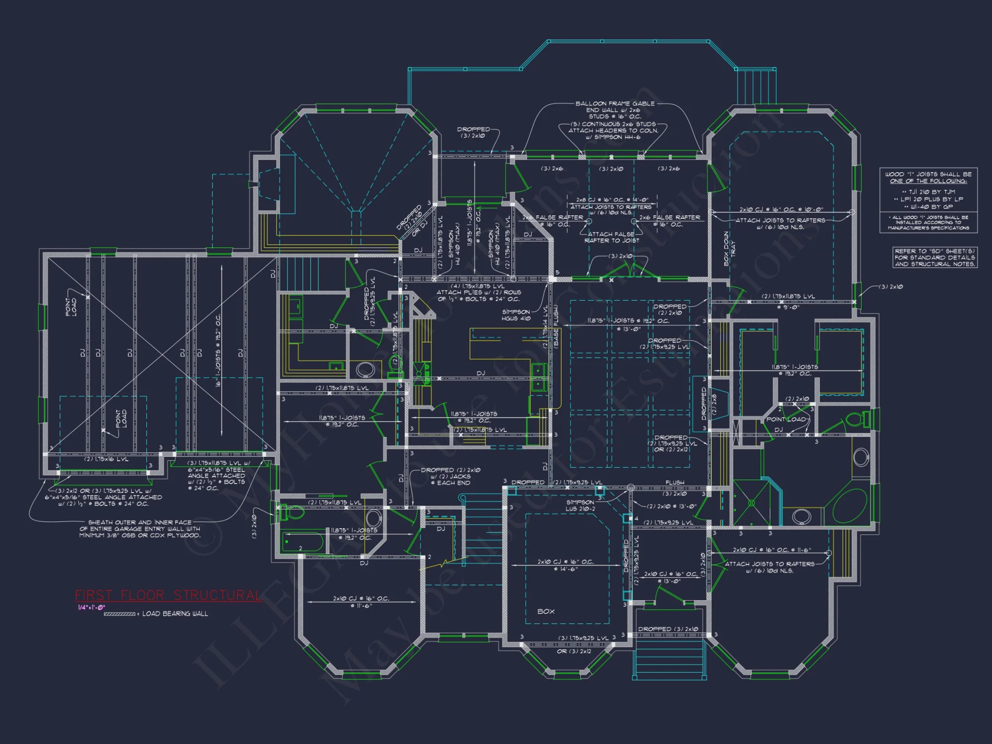 Luxury 2-Story 5-Bedroom house Plan & Blueprint Designs