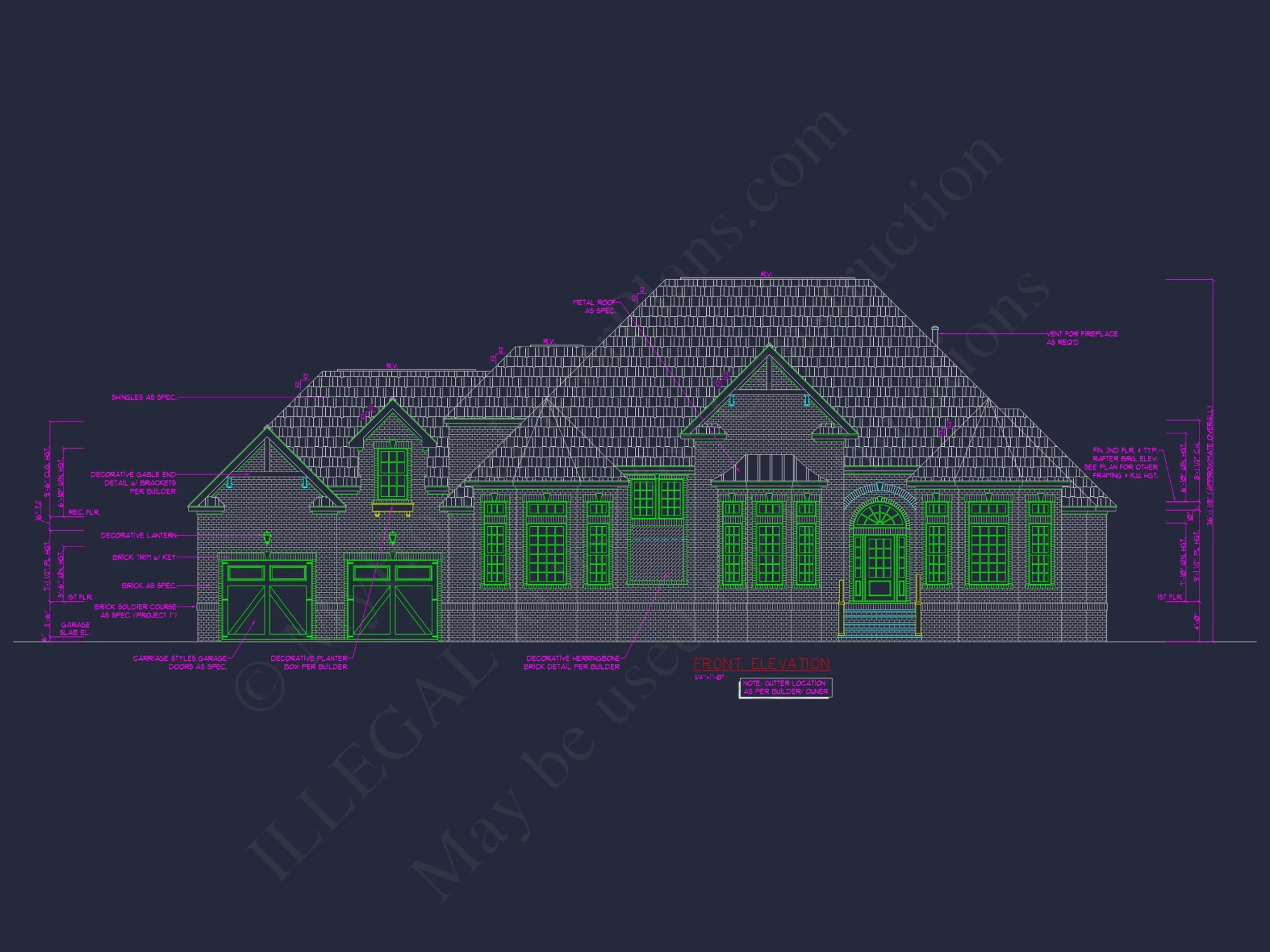 Luxury 2-Story 5-Bedroom house Plan & Blueprint Designs