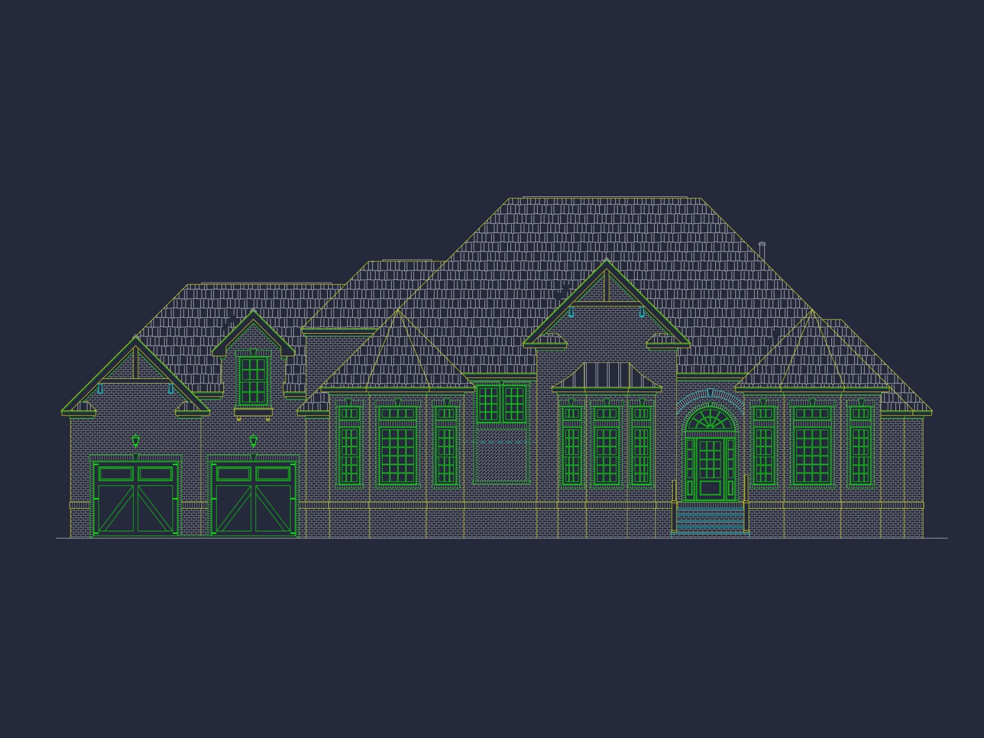 Luxury 2-Story 5-Bedroom house Plan & Blueprint Designs