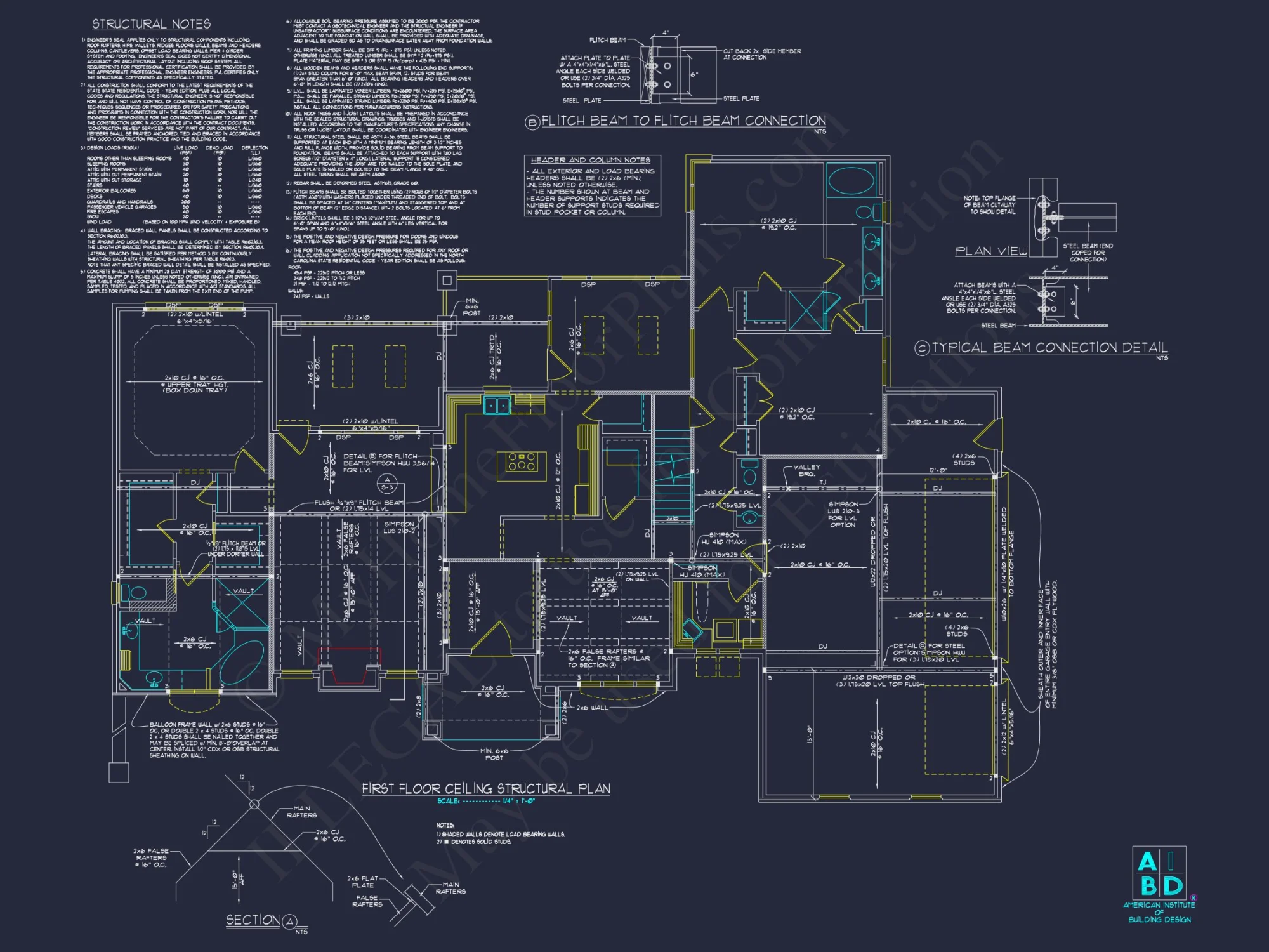 Spacious 2-Story house Plan with CAD Designs & Floor Plans
