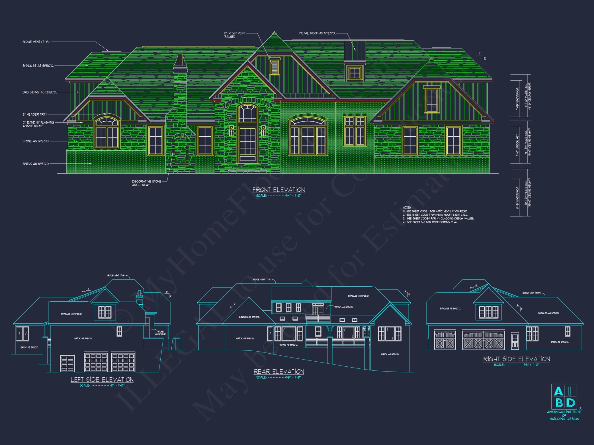Spacious 2-Story house Plan with CAD Designs & Floor Plans