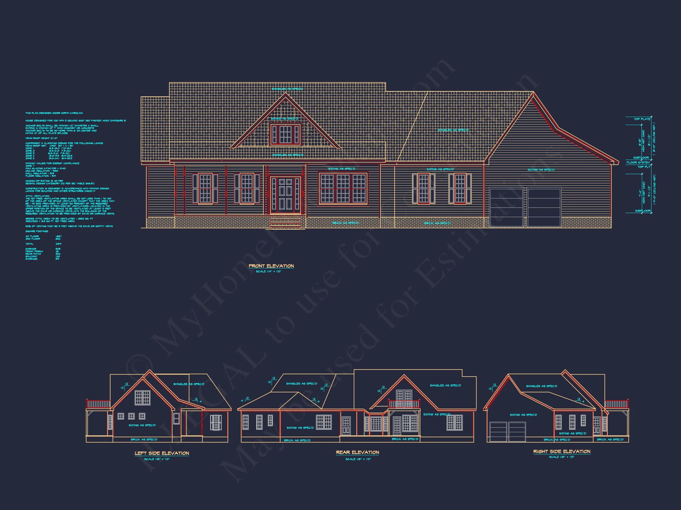 Craftsman house Plan with Spacious Layout – Blueprint for 2-Story Designs