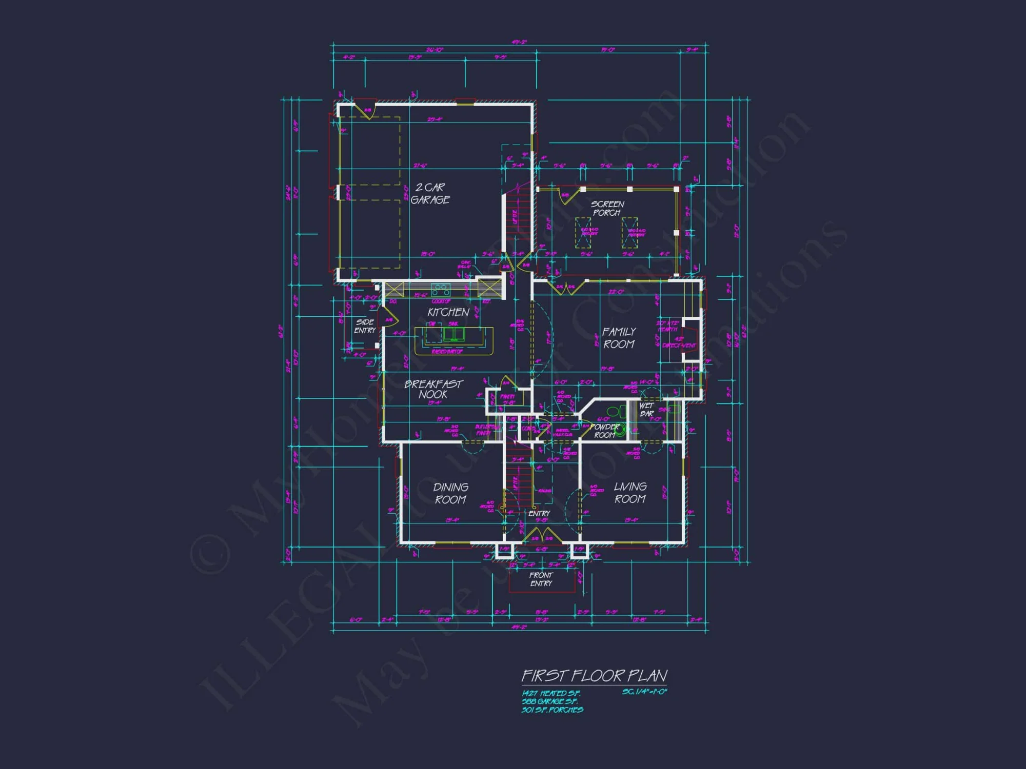 Elegant French Country house Plan with Spacious Floor Design