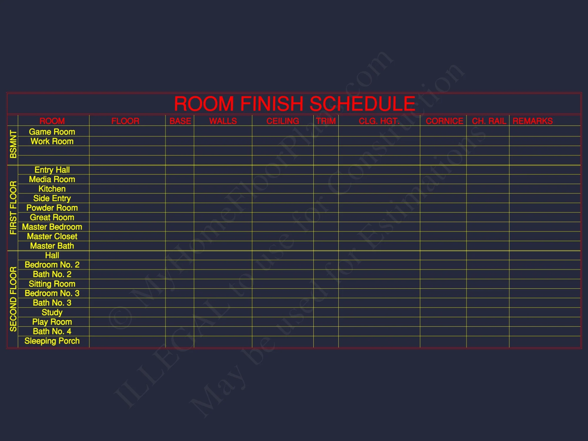 Elegant 3-Bedroom house Plan with Detailed CAD Designs