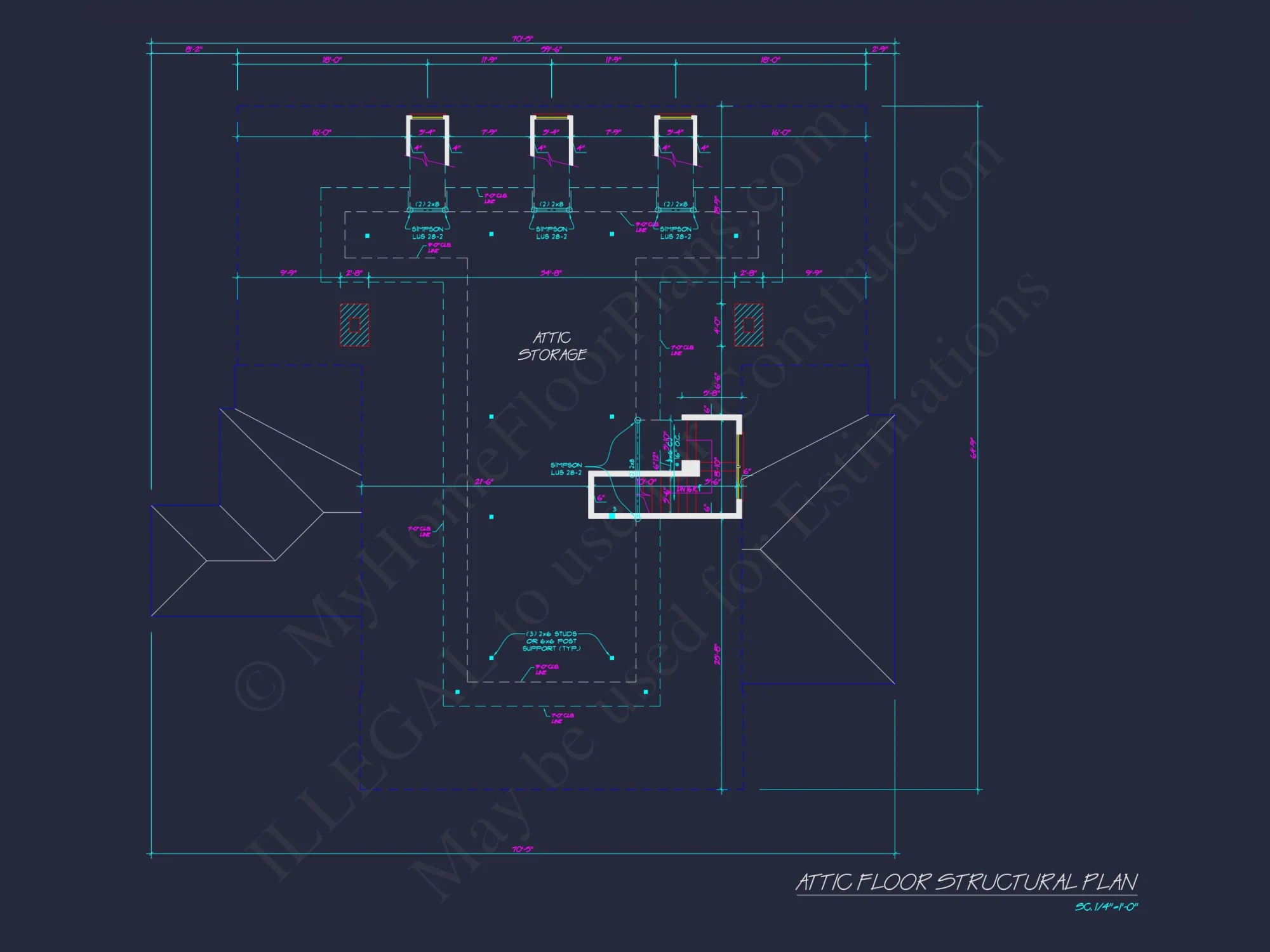 Elegant 3-Bedroom house Plan with Detailed CAD Designs