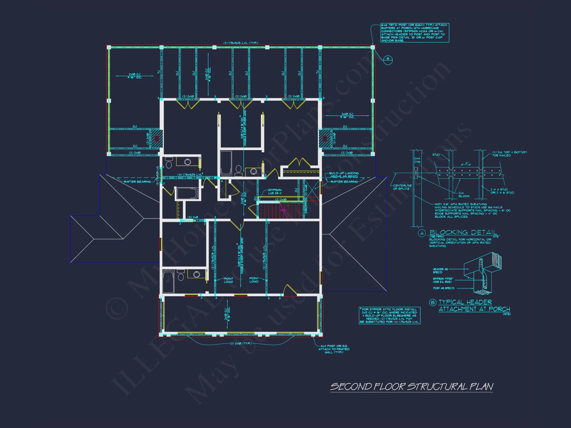 Elegant 3-Bedroom house Plan with Detailed CAD Designs