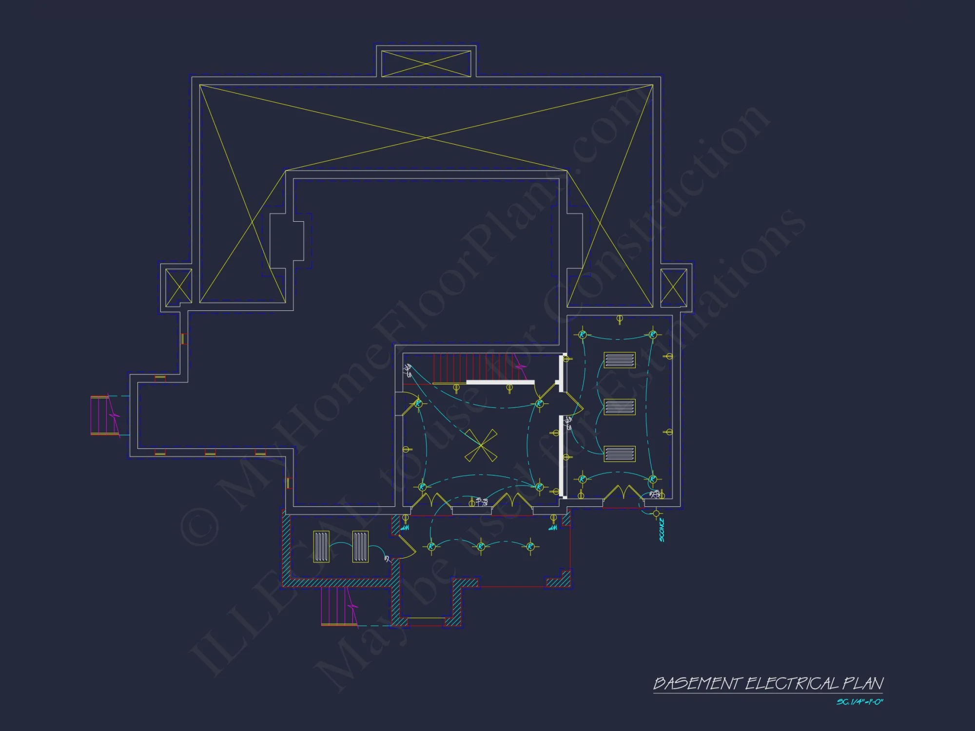 Elegant 3-Bedroom house Plan with Detailed CAD Designs