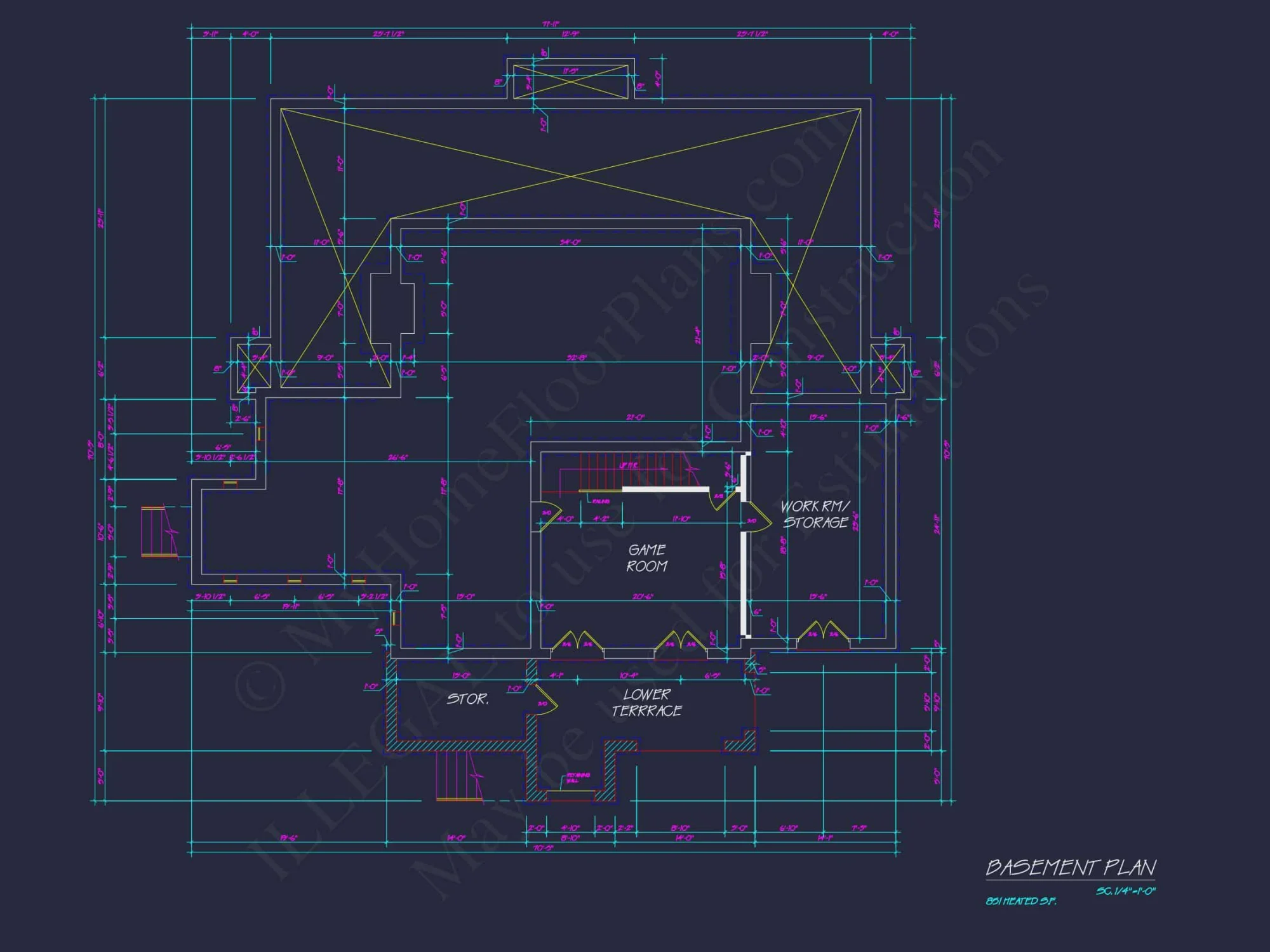 Elegant 3-Bedroom house Plan with Detailed CAD Designs
