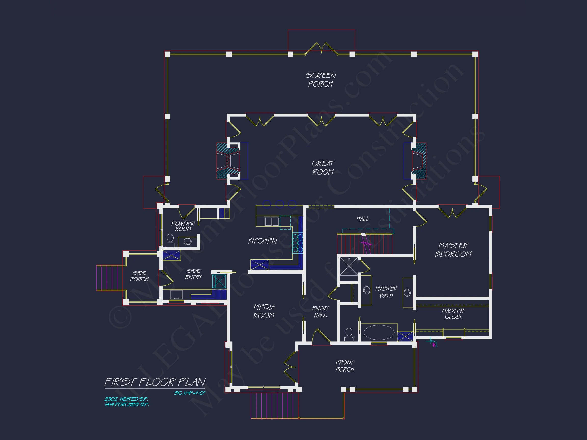 8-1981 HOUSE PLAN - Elegant 3-Bedroom House Plan with Detailed CAD Designs 6 Elegant 3-Bedroom house Plan with Detailed CAD Designs