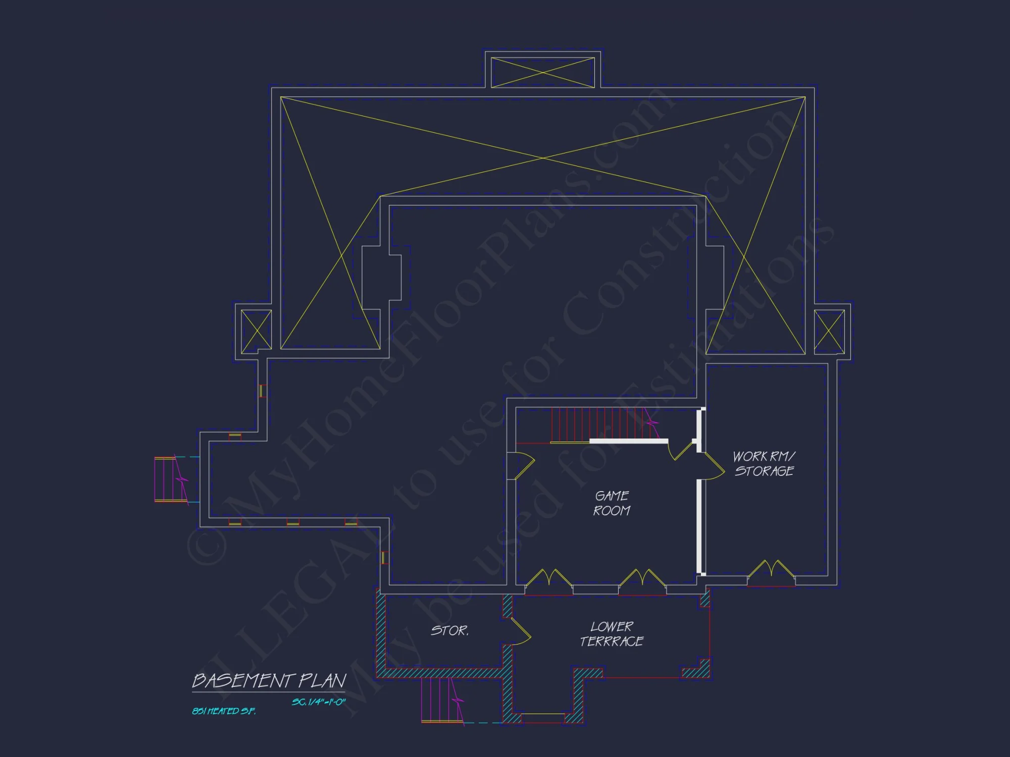 Elegant 3-Bedroom house Plan with Detailed CAD Designs