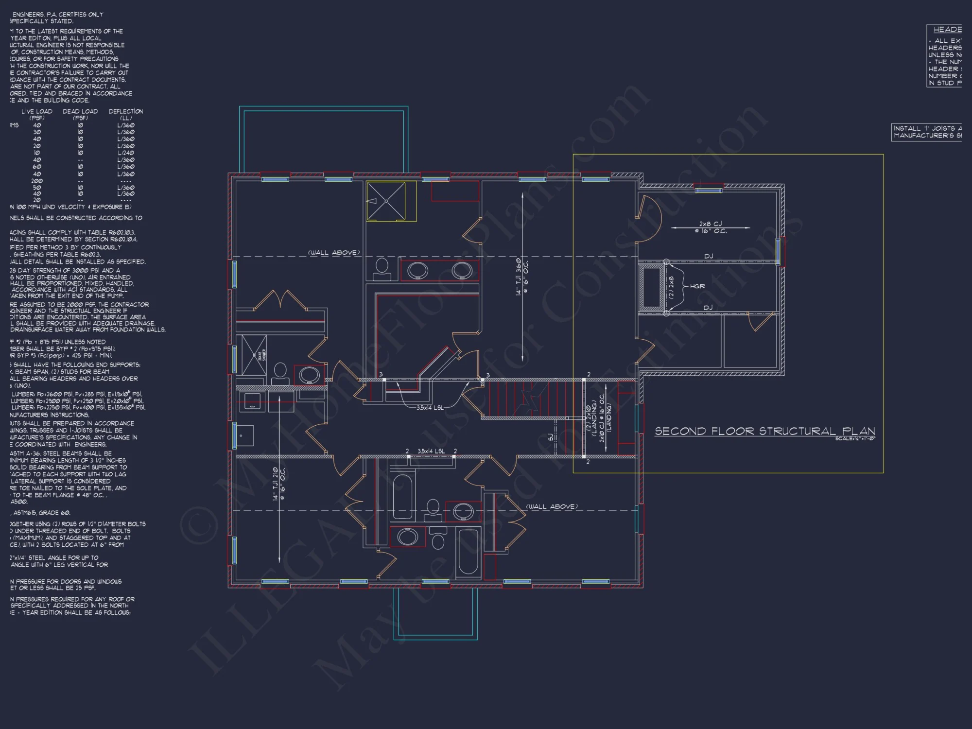 Colonial Revival house Plan with Floor Plans & CAD Designs