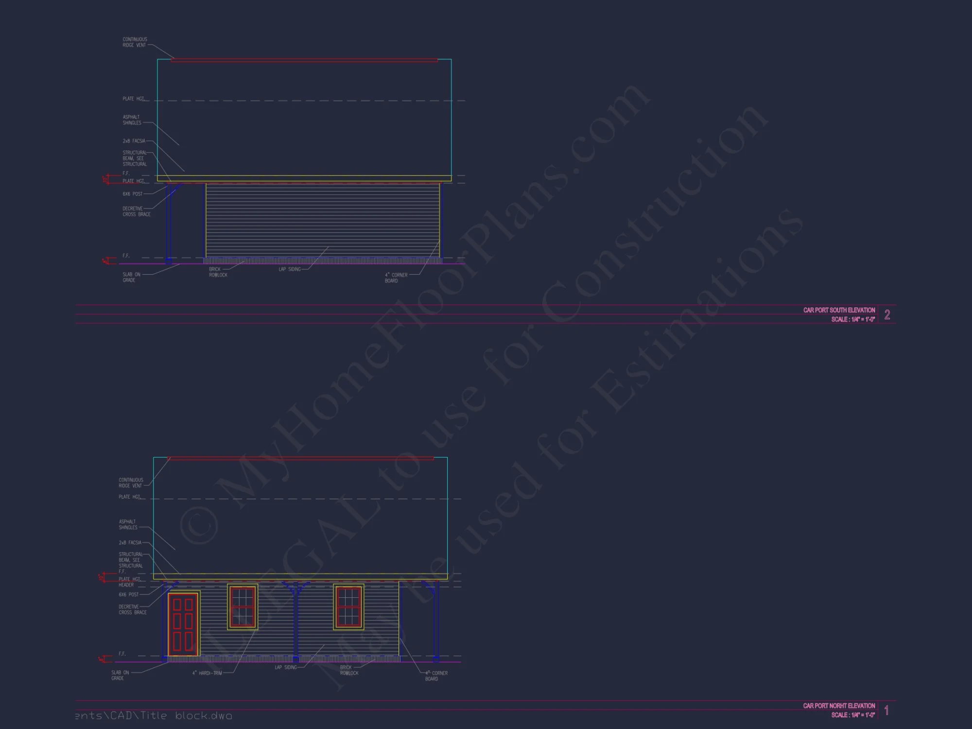 Colonial Revival house Plan with Floor Plans & CAD Designs