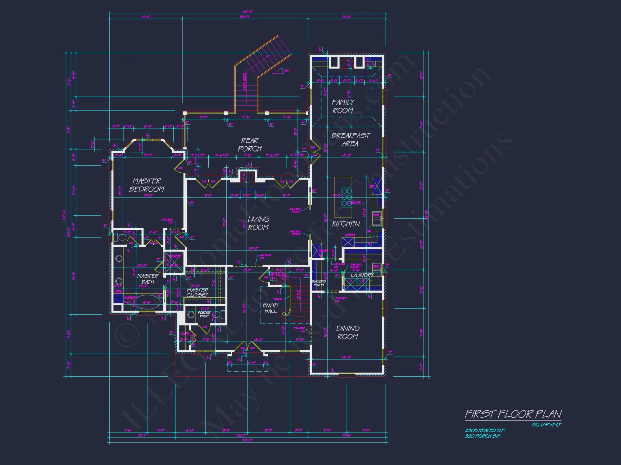 Luxury house Floor Plan: Stunning French Country CAD Design