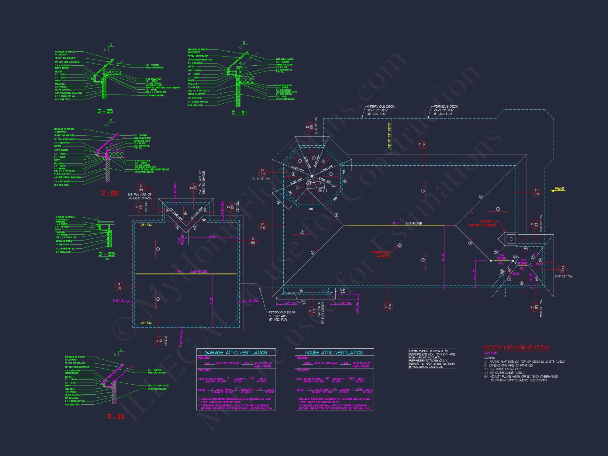 Spacious Southern house Plan with 2-Story Floor Designs