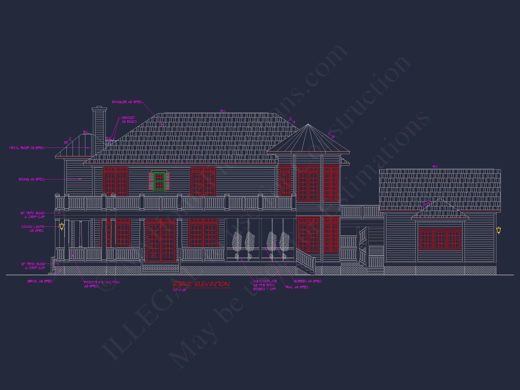 Spacious Southern house Plan with 2-Story Floor Designs