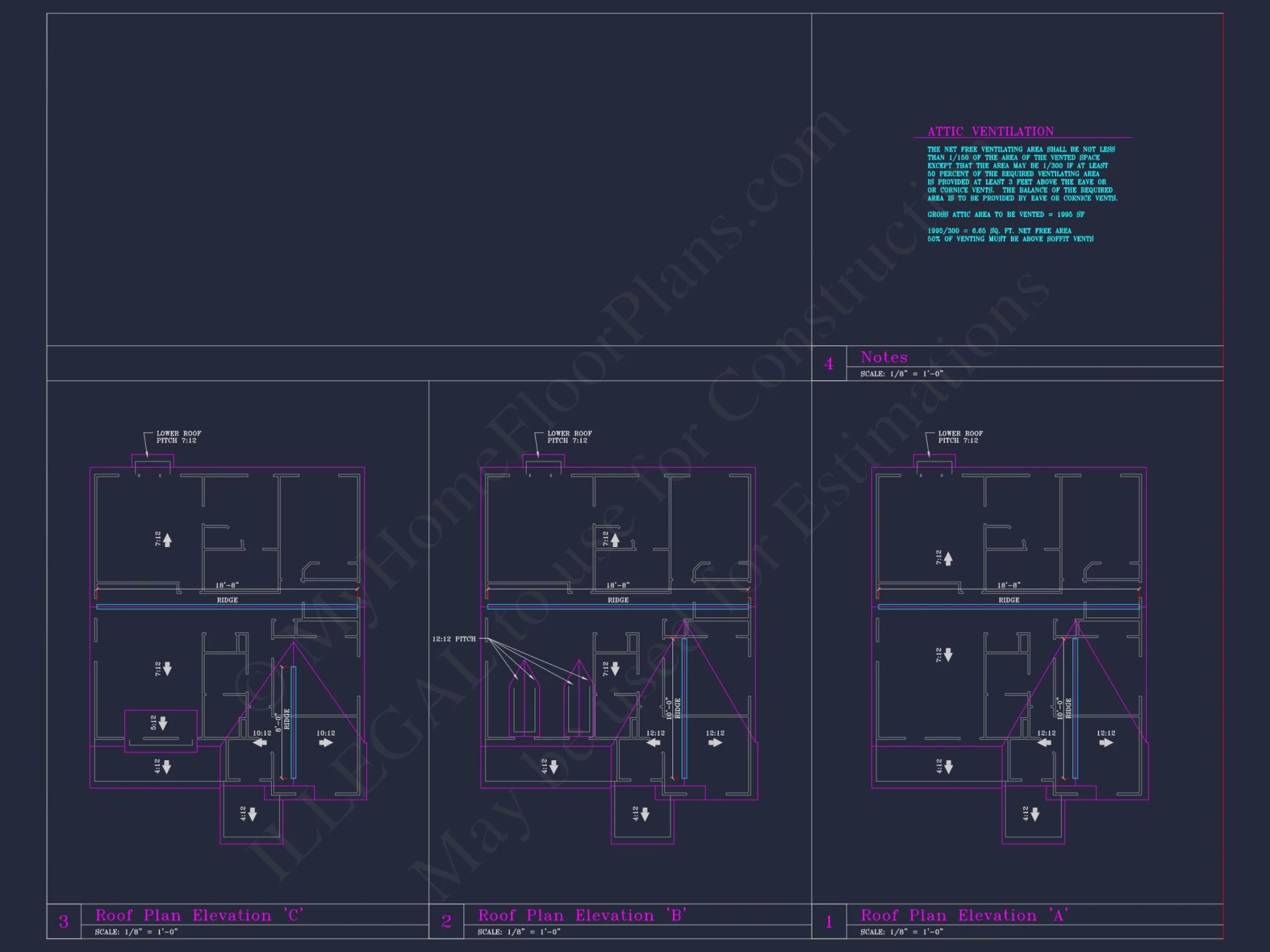 Modern Craftsman house Plan with 4 Beds and 3 Stories