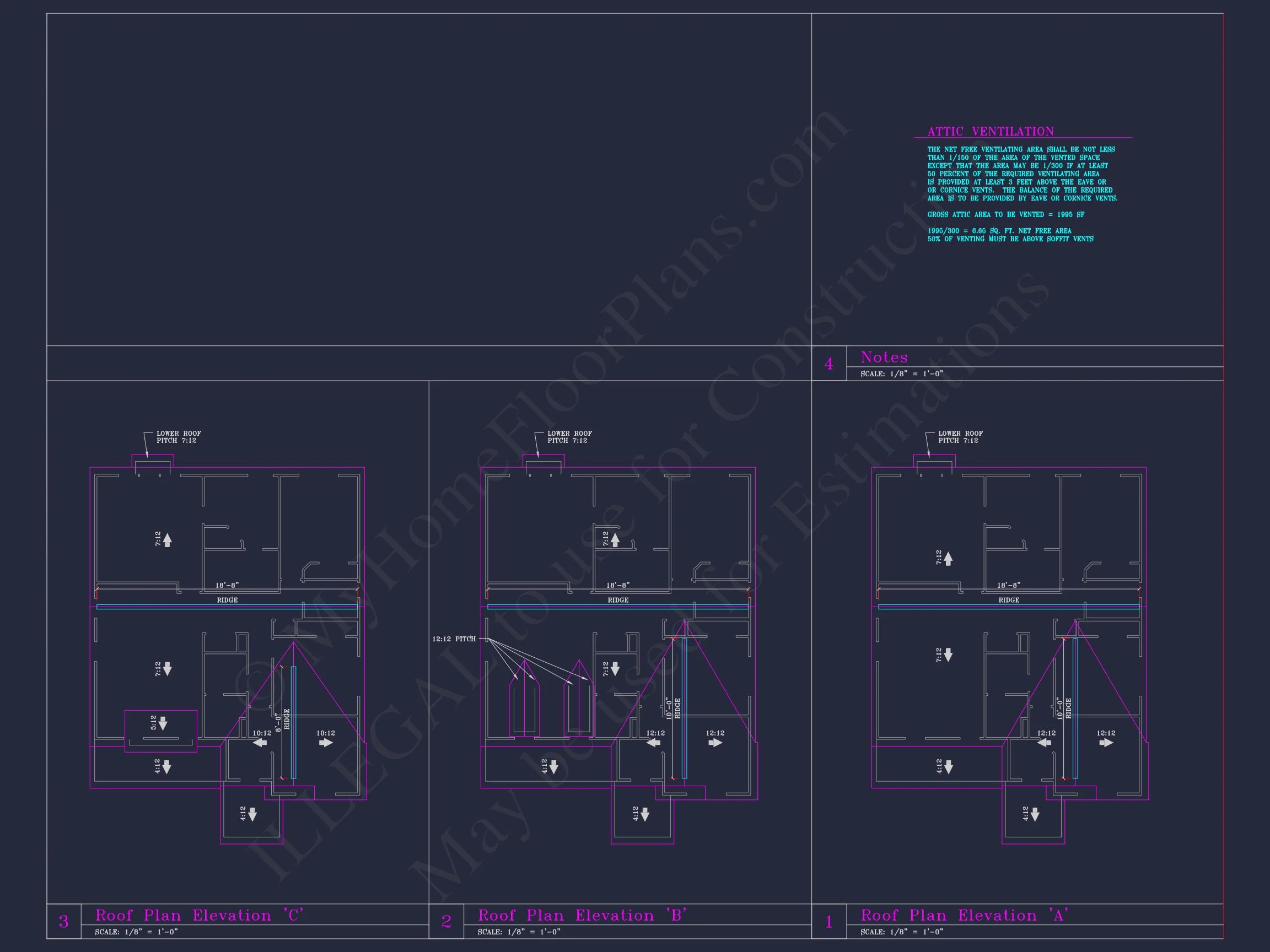 Modern Craftsman house Plan with 4 Beds and 3 Stories