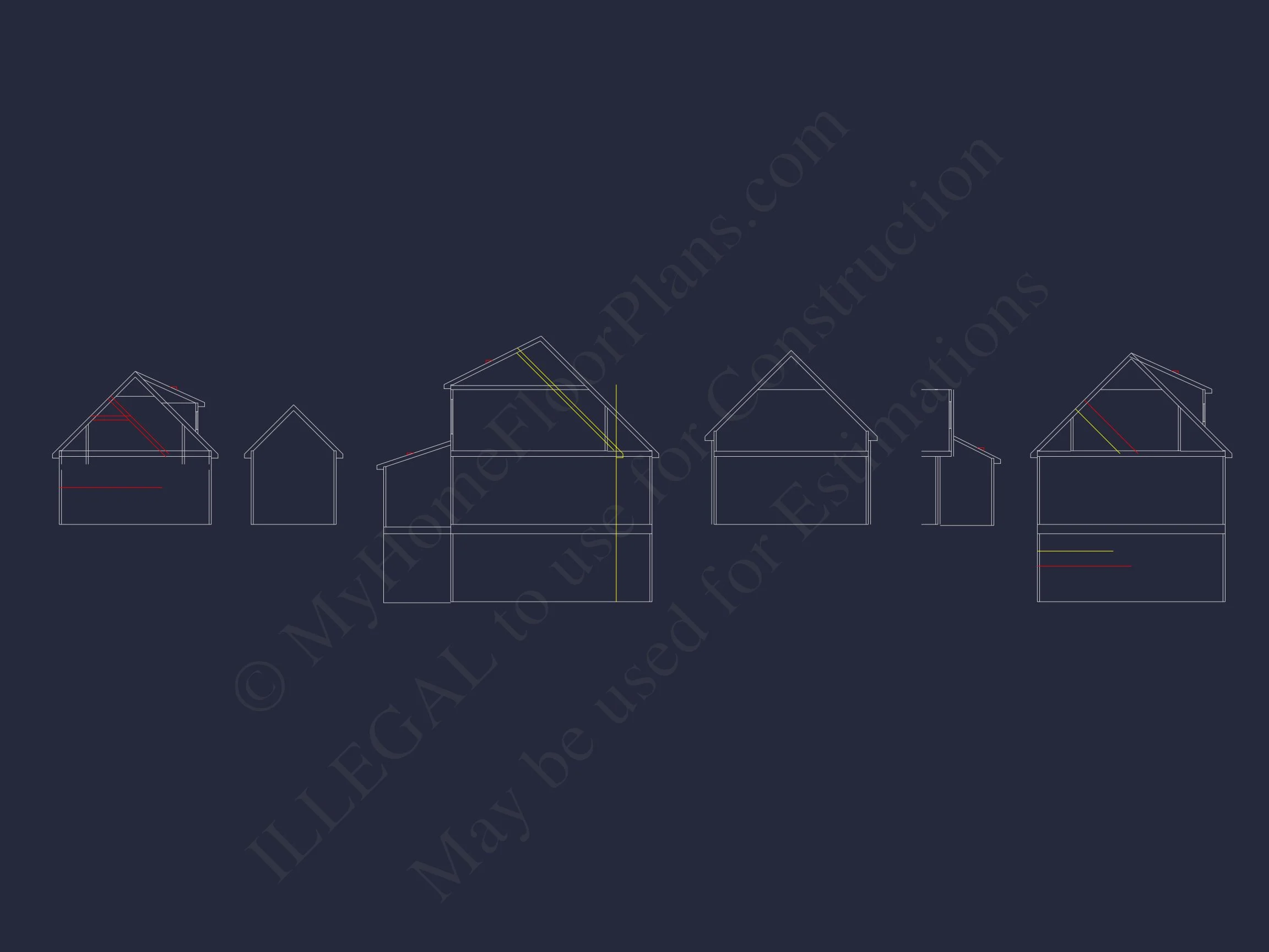 8-1646 HOUSE PLAN - Modern House Plan with 3 Floors, CAD Blueprint & 4 Bedrooms 20 Modern house Plan with 3 Floors, CAD Blueprint & 4 Bedrooms