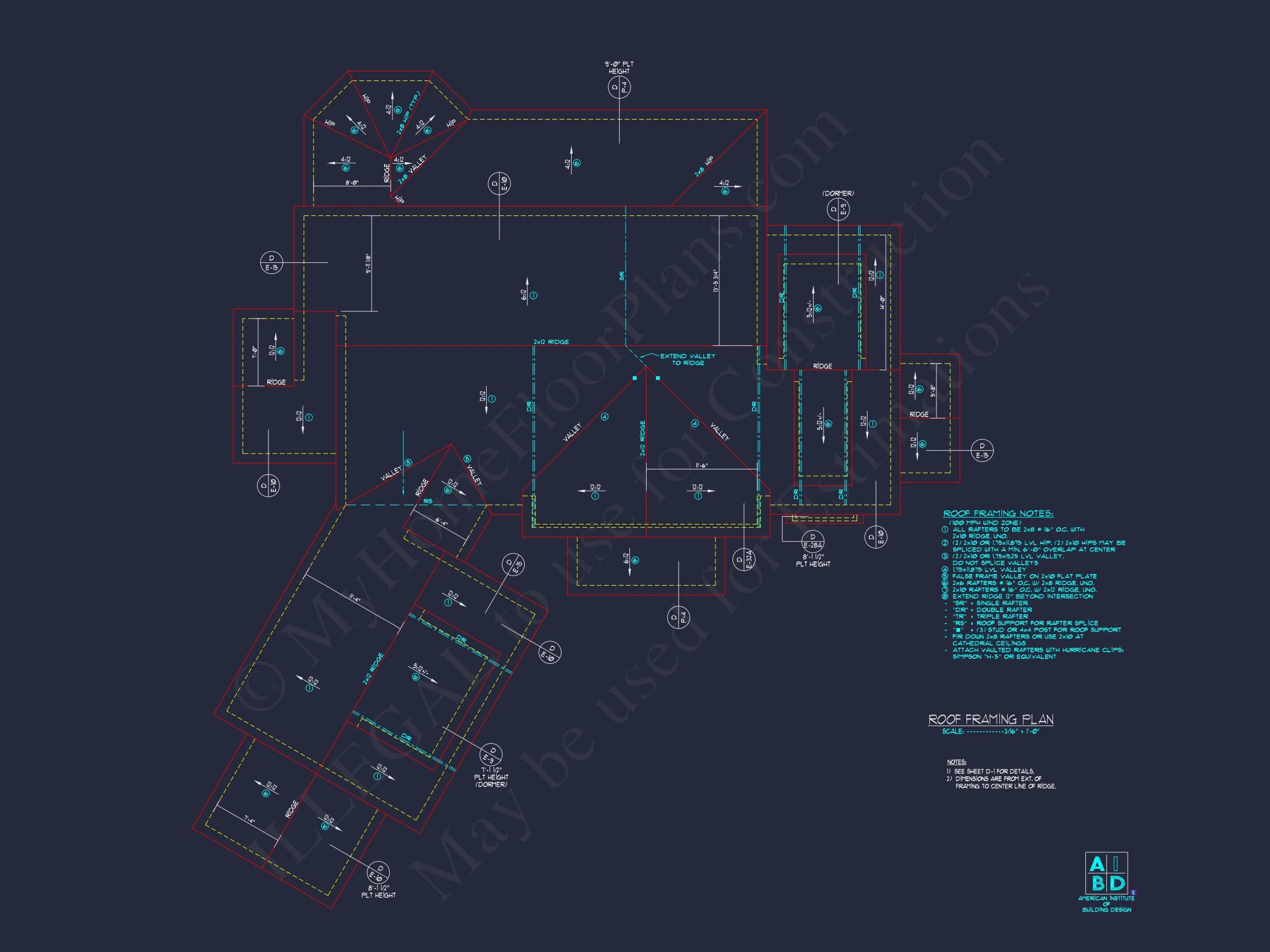 8-1646 HOUSE PLAN - Modern House Plan with 3 Floors, CAD Blueprint & 4 Bedrooms 19 Modern house Plan with 3 Floors, CAD Blueprint & 4 Bedrooms