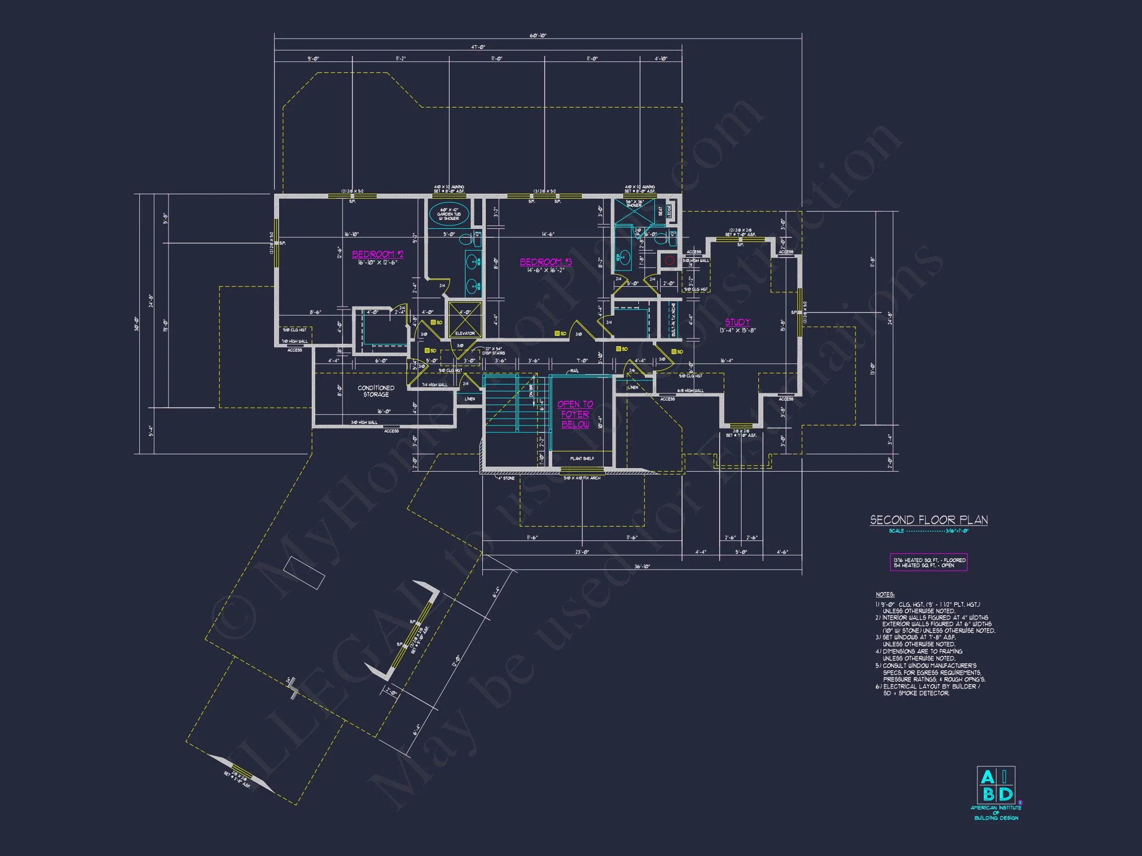 8-1646 HOUSE PLAN - Modern House Plan with 3 Floors, CAD Blueprint & 4 Bedrooms 14 Modern house Plan with 3 Floors, CAD Blueprint & 4 Bedrooms