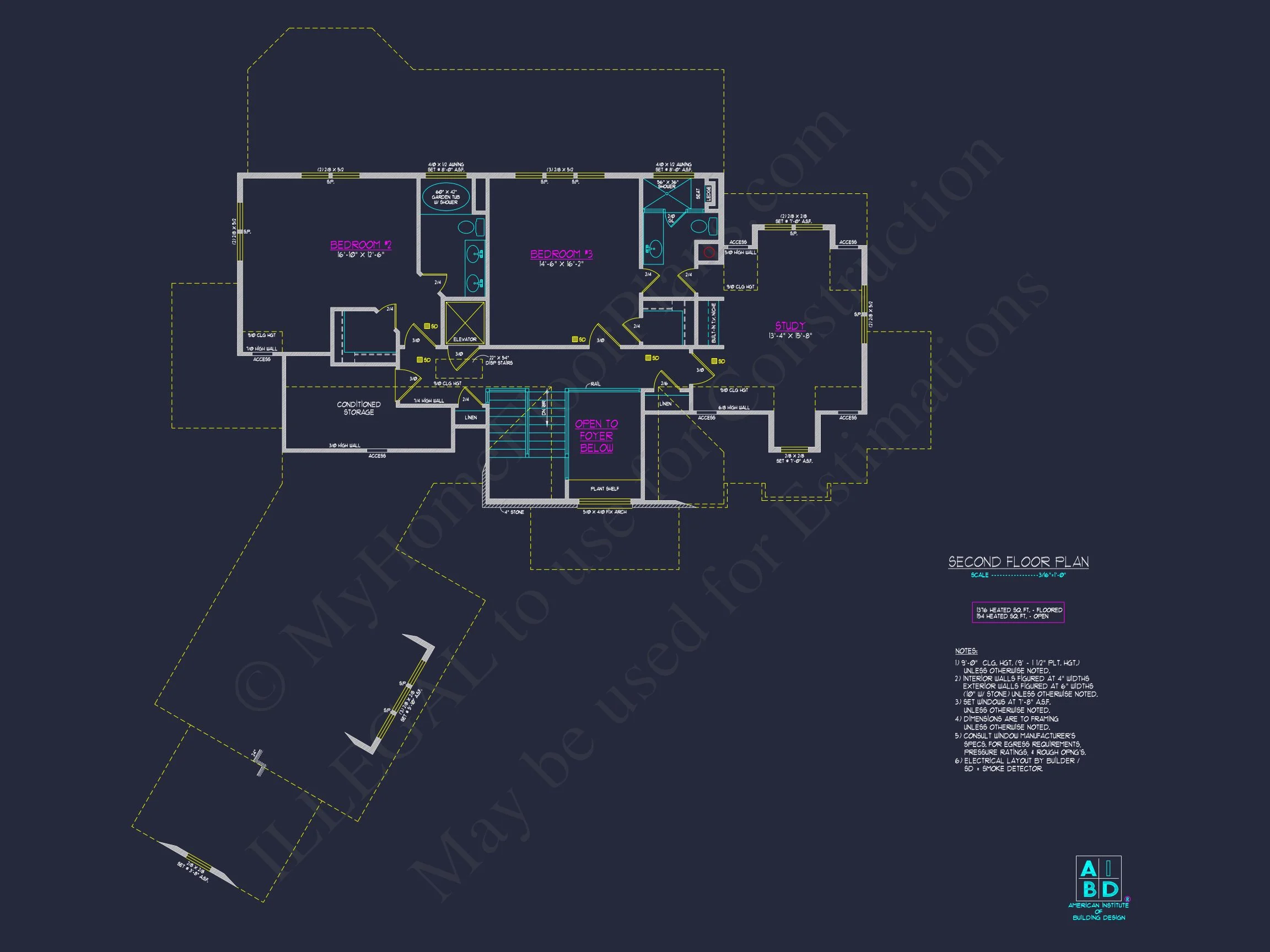 8-1646 HOUSE PLAN - Modern House Plan with 3 Floors, CAD Blueprint & 4 Bedrooms 13 Modern house Plan with 3 Floors, CAD Blueprint & 4 Bedrooms