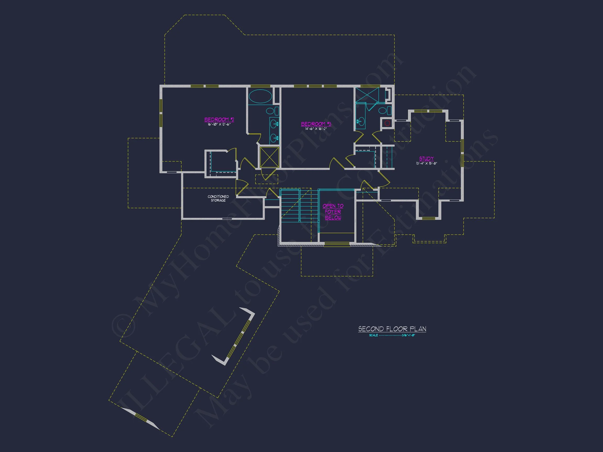 8-1646 HOUSE PLAN - Modern House Plan with 3 Floors, CAD Blueprint & 4 Bedrooms 12 Modern house Plan with 3 Floors, CAD Blueprint & 4 Bedrooms