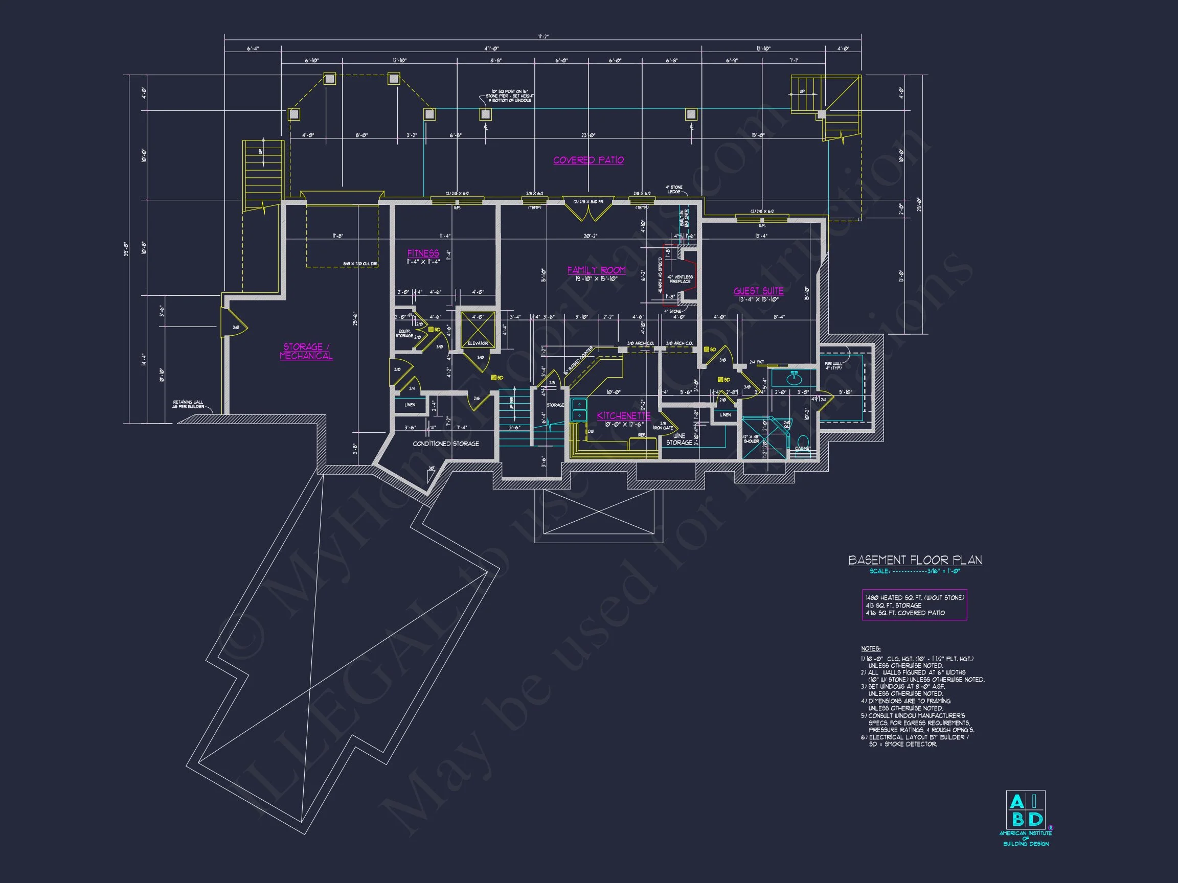 8-1646 HOUSE PLAN - Modern House Plan with 3 Floors, CAD Blueprint & 4 Bedrooms 8 Modern house Plan with 3 Floors, CAD Blueprint & 4 Bedrooms