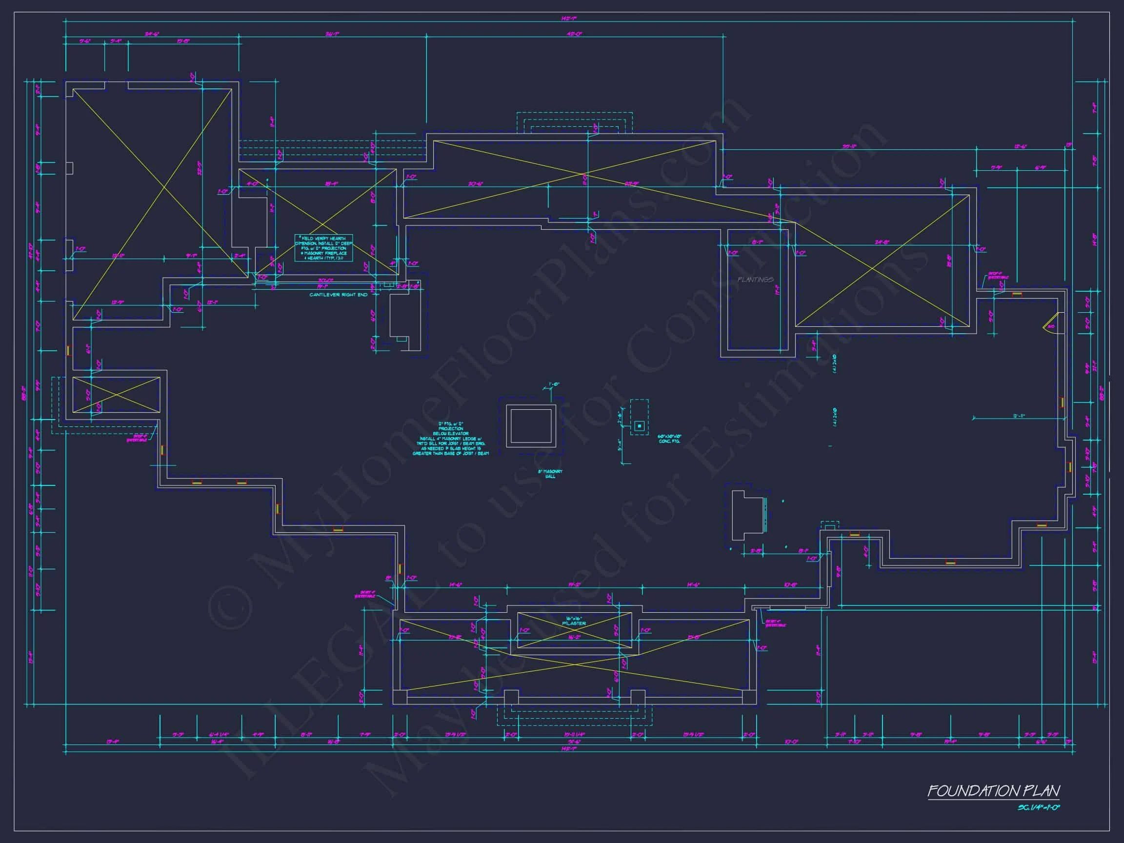 8-1637 HOUSE PLAN - Luxury House Plan with Stunning Floor Plan, CAD Designs & Blueprint 17 Luxury house Plan with Stunning Floor Plan, CAD Designs & Blueprint