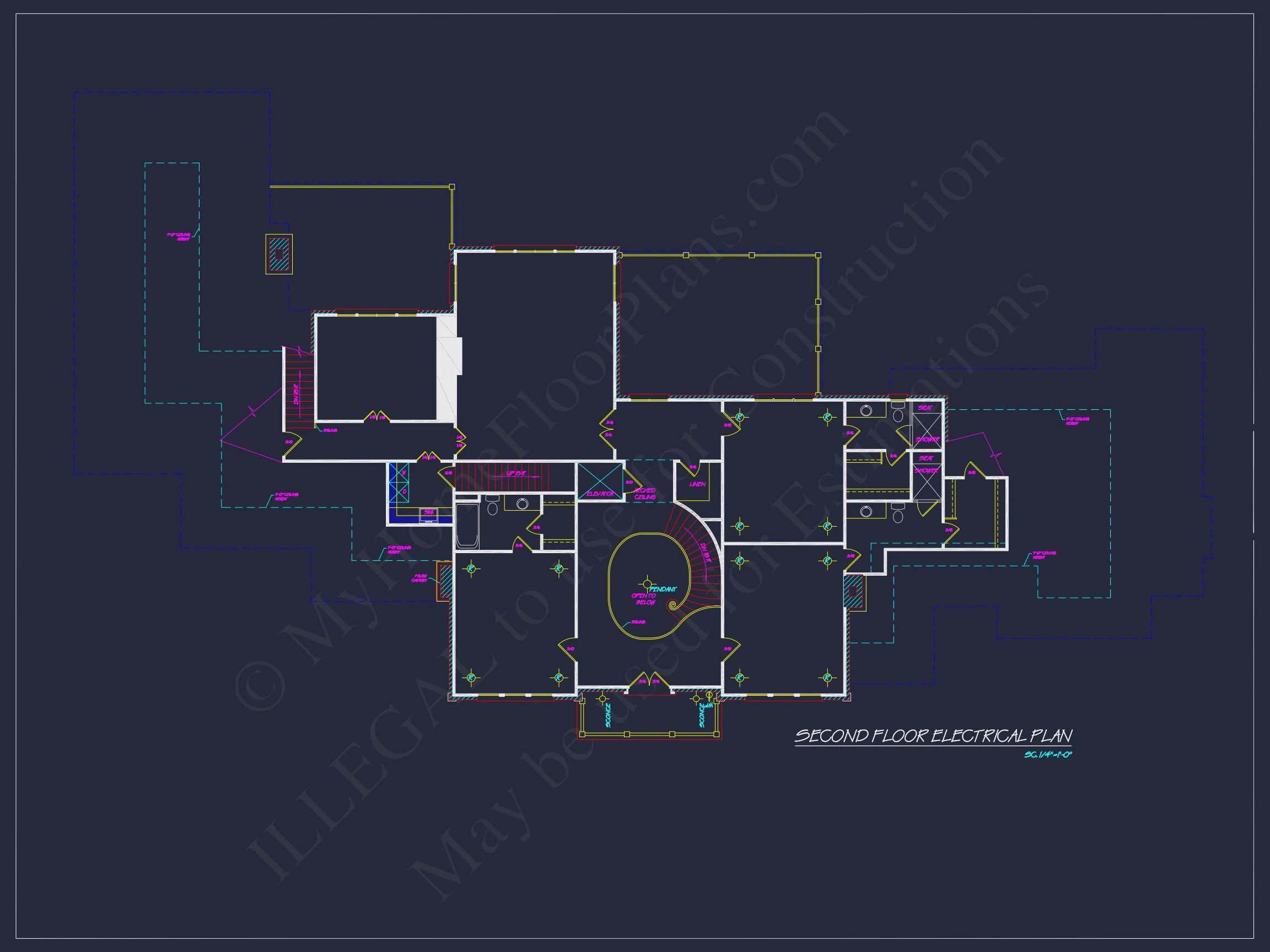 8-1637 HOUSE PLAN - Luxury House Plan with Stunning Floor Plan, CAD Designs & Blueprint 15 Luxury house Plan with Stunning Floor Plan, CAD Designs & Blueprint