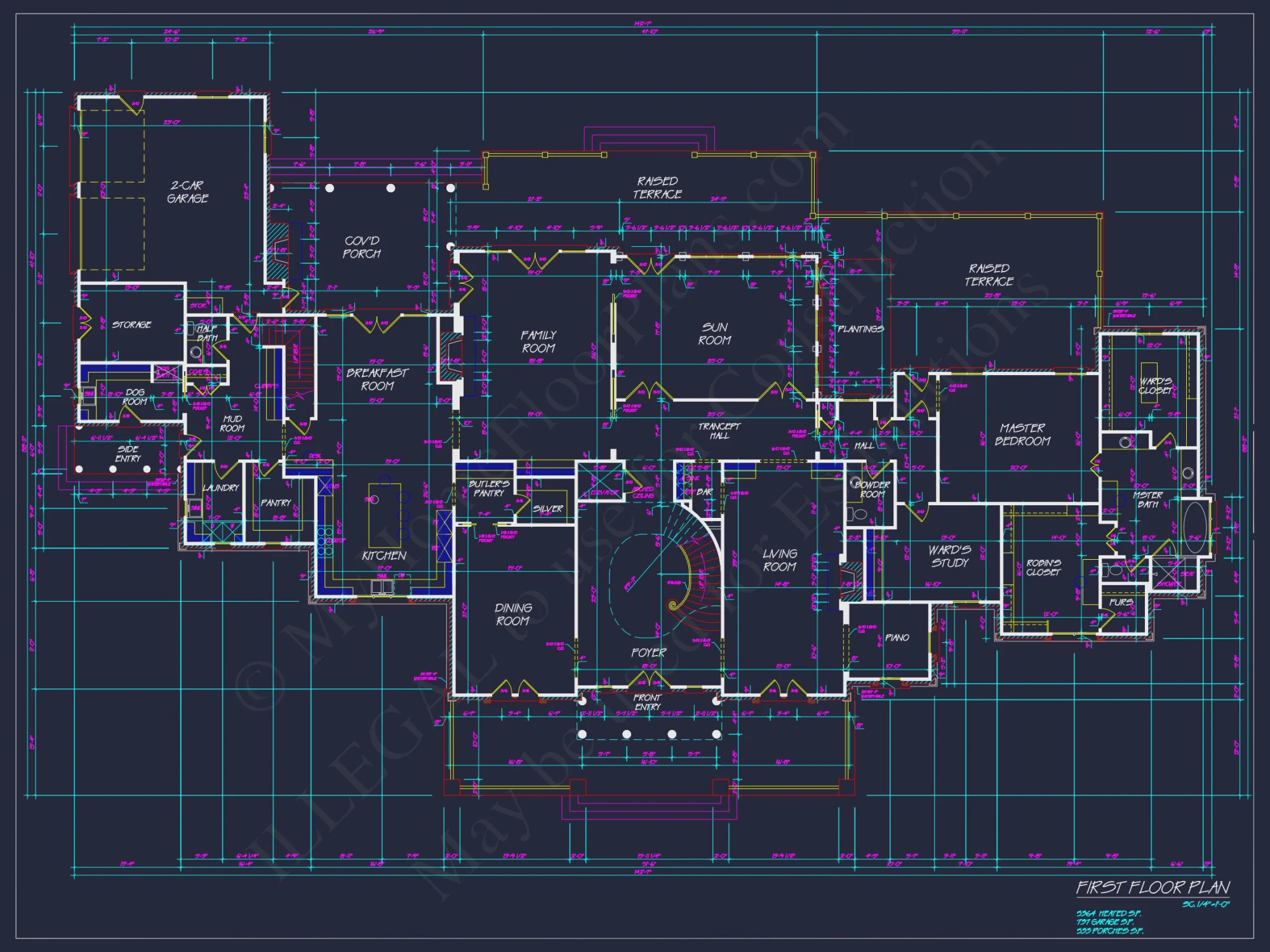 Luxury house Plan with Stunning Floor Plan, CAD Designs & Blueprint