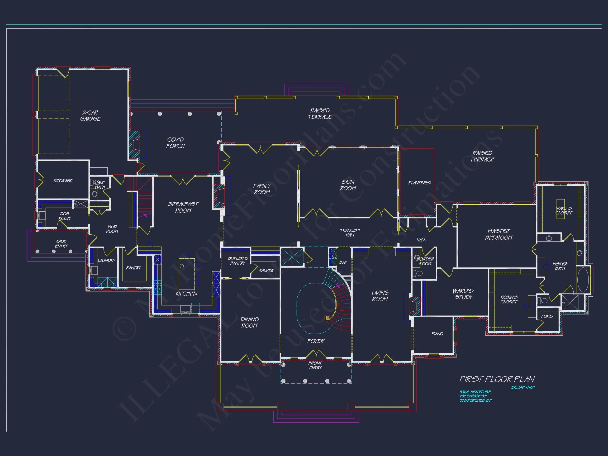 8-1637 HOUSE PLAN - Luxury House Plan with Stunning Floor Plan, CAD Designs & Blueprint 9 Luxury house Plan with Stunning Floor Plan, CAD Designs & Blueprint