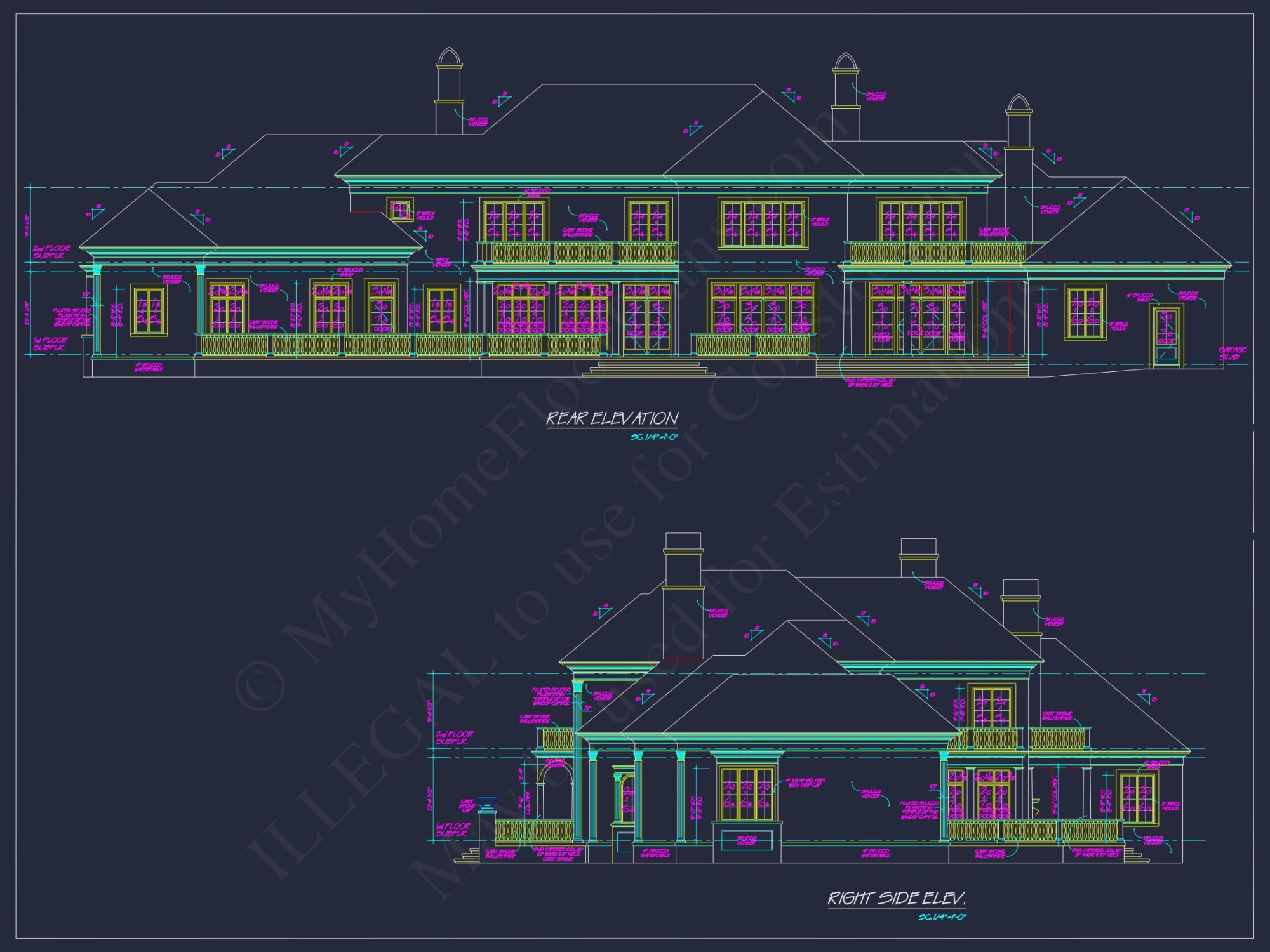 Luxury house Plan with Stunning Floor Plan, CAD Designs & Blueprint