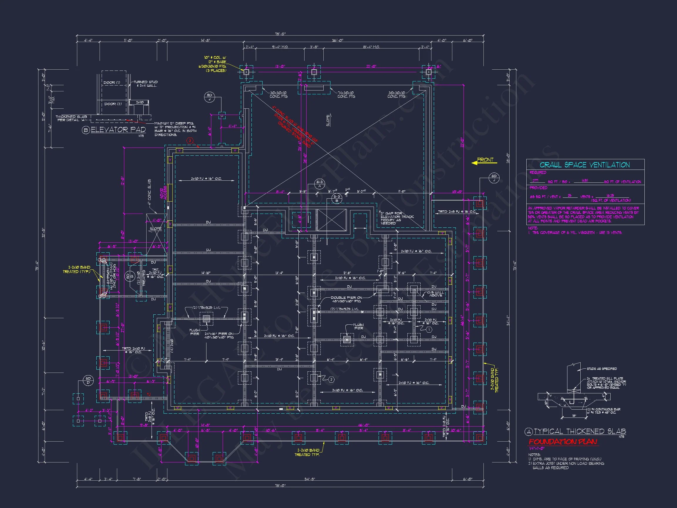Elegant Southern Farmhouse house Plan with CAD Designs