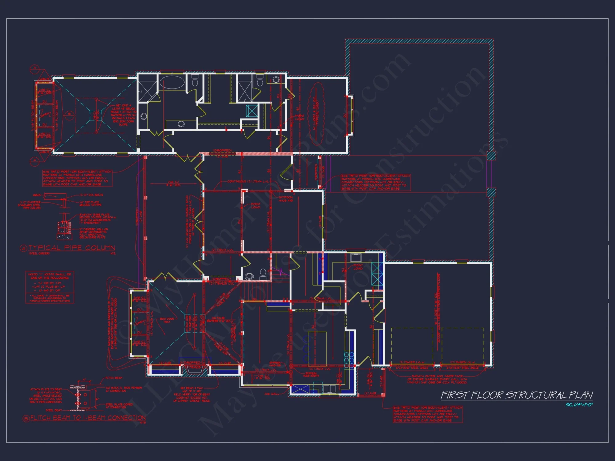 Elegant house Design: Floor Plan & Blueprint CAD for Architects