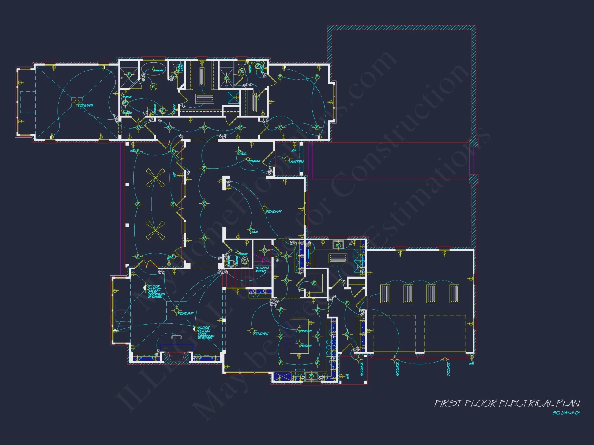 Elegant house Design: Floor Plan & Blueprint CAD for Architects