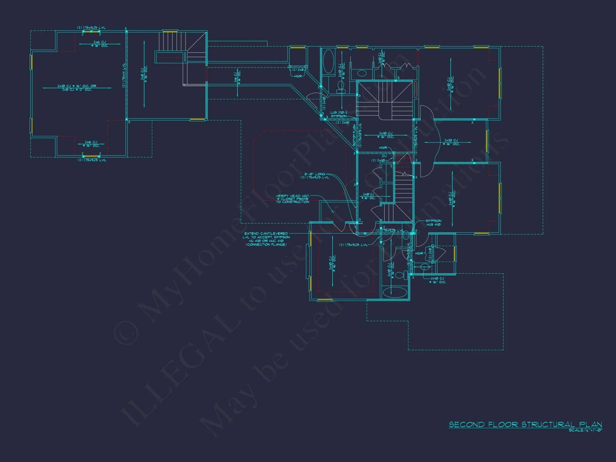 Traditional Craftsman house Plan with 4 Beds, 3 Garage Bays, and Vaulted Ceilings