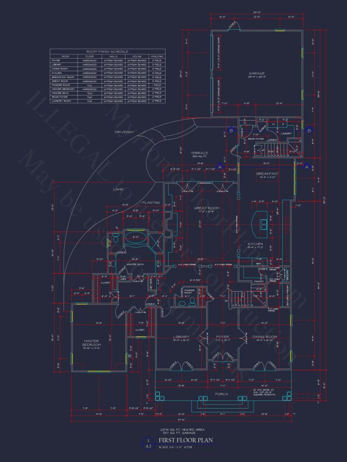 Traditional Craftsman house Plan with 4 Beds, 3 Garage Bays, and Vaulted Ceilings